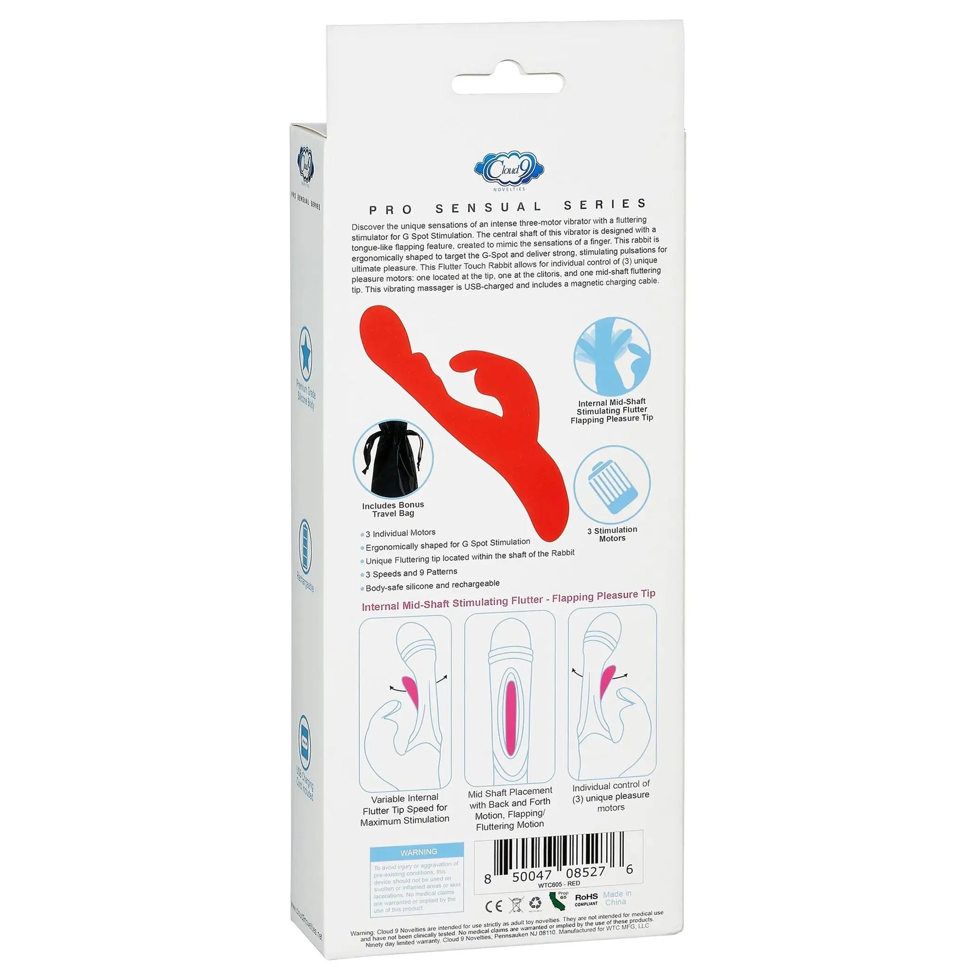Cloud 9 Flutter Touch Red Cloud 9 Novelties