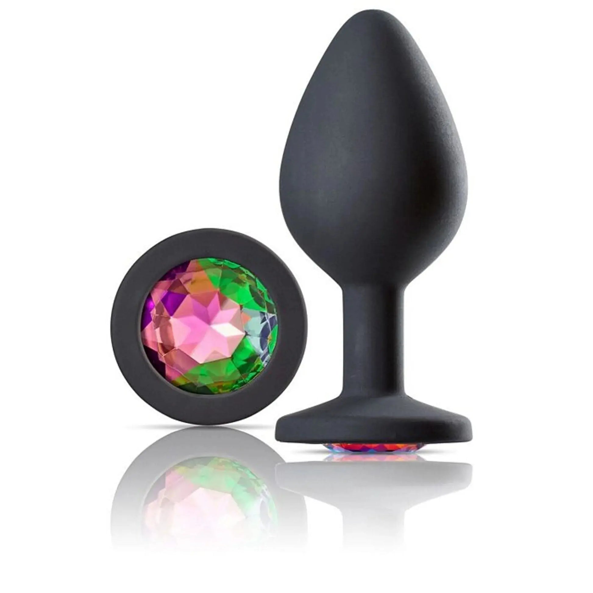 Cloud 9 Gems Black Silicone Medium Anal Plug Cloud 9 Novelties