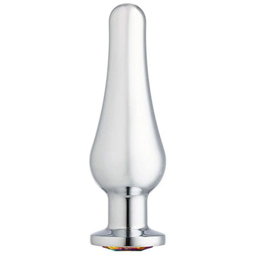 Cloud 9 Gems Silver Chromed Medium Anal Plug Cloud 9 Novelties