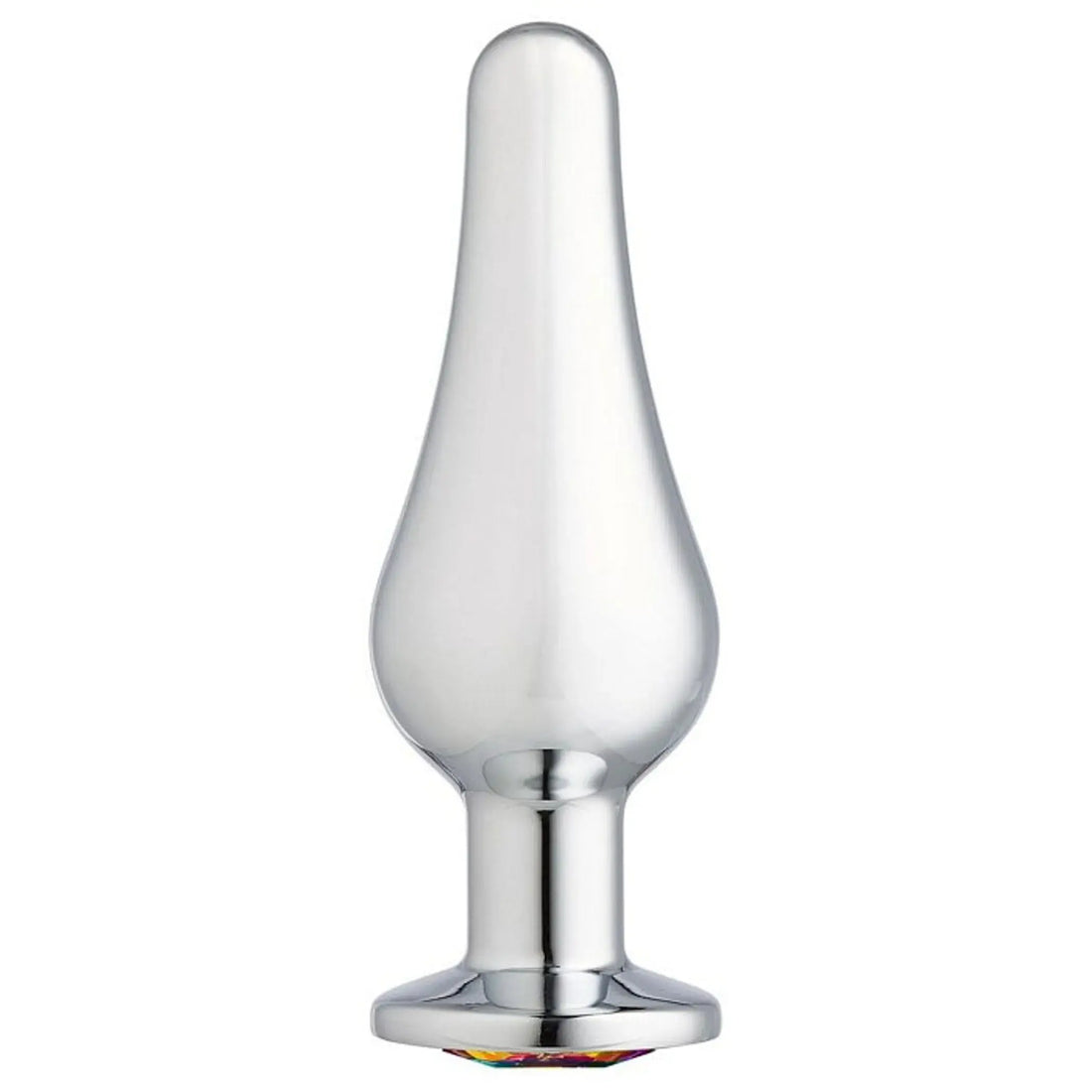 Cloud 9 Gems Silver Chromed Tall Anal Plug Small Cloud 9 Novelties