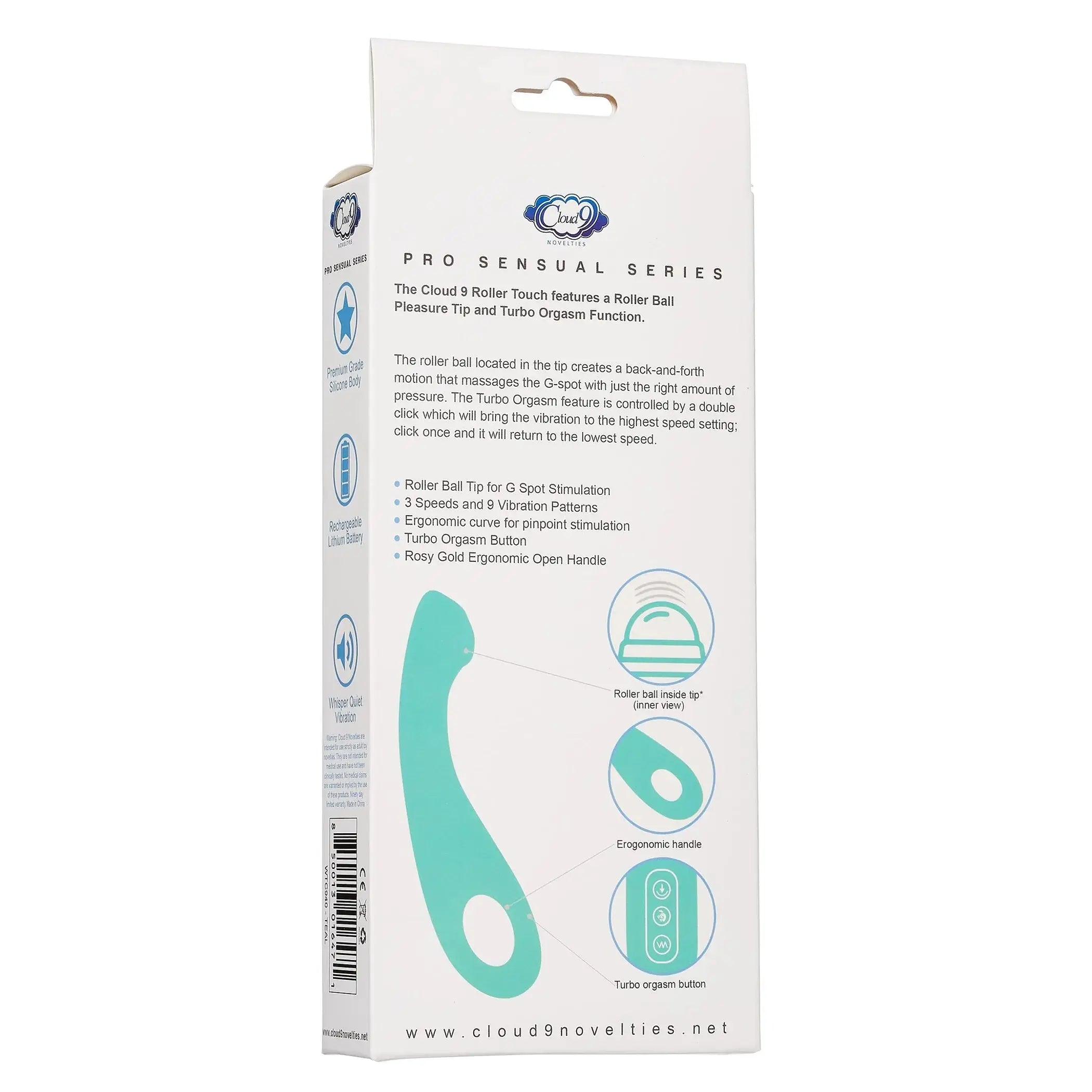 Cloud 9 Pro Sensual Roller Ball G Teal Cloud 9 Novelties
