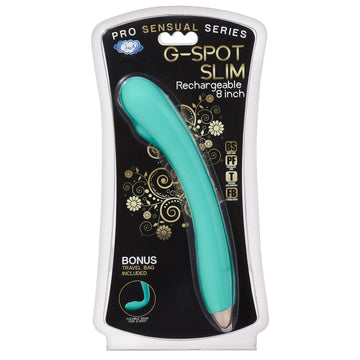 Cloud 9 Rechargeable G-Spot Slim Vibrator 8 Inch Teal Cloud 9 Novelties
