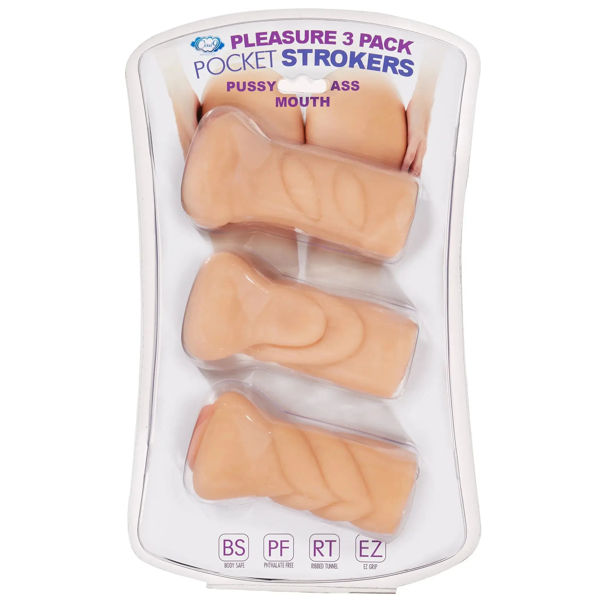 Cloud 9 Trio Stroker Masturbator Kit Cloud 9 Novelties