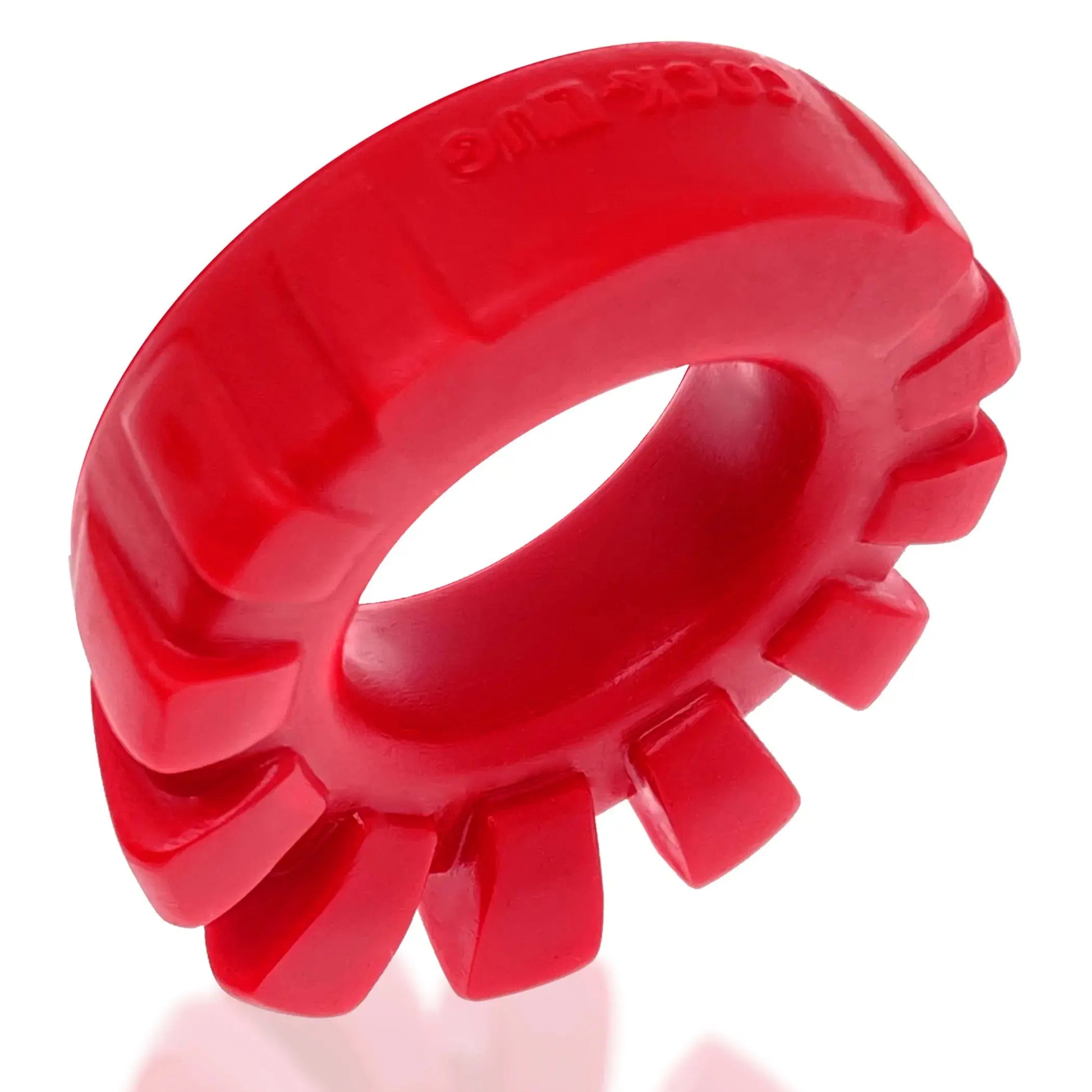 Cock-Lug Lugged Cock Ring Red Oxballs