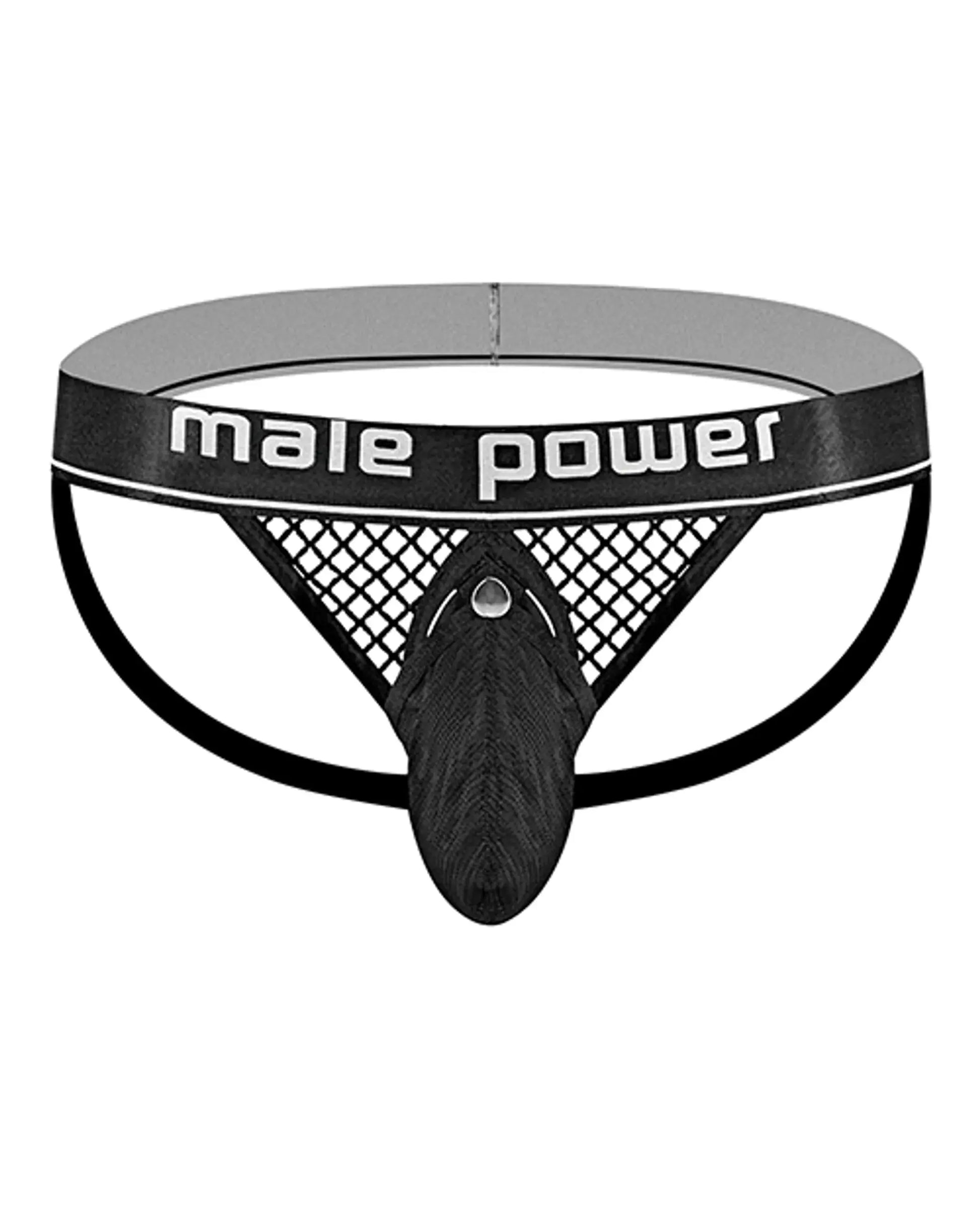 Cock Pit Cock Ring Jock Black L/XL Male Power Lingerie