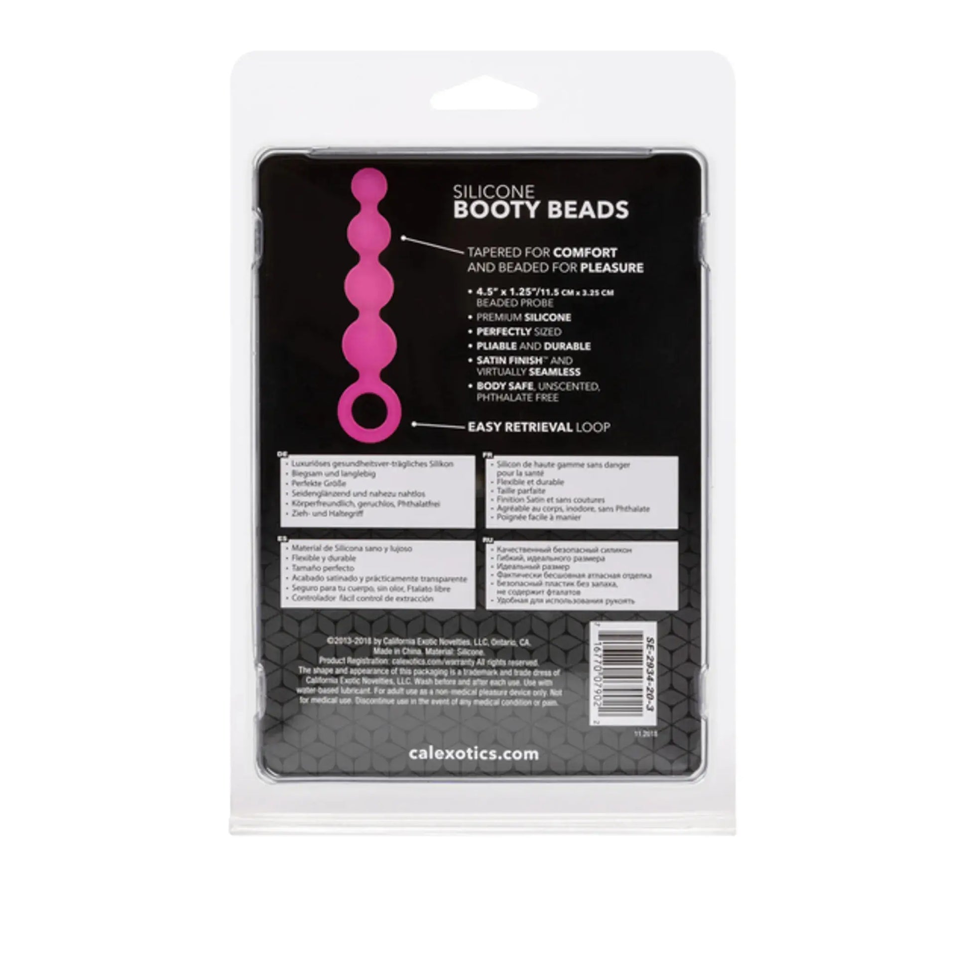 Coco Licious Booty Beads Pink California Exotic Novelties