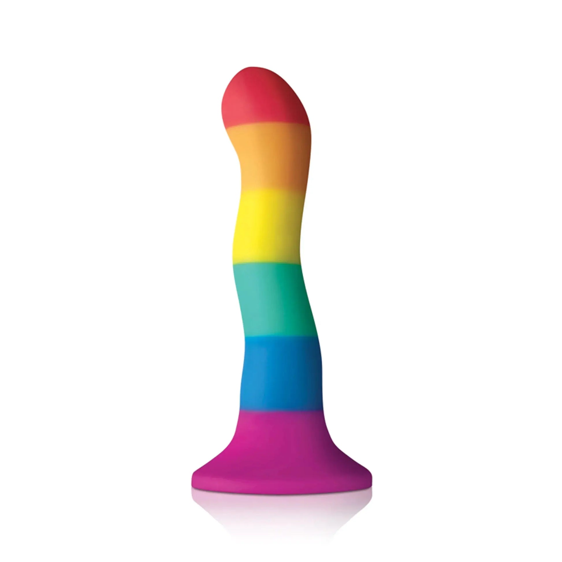 Colours Pride Edition 6in Wave Dildo Rainbow NS Novelties