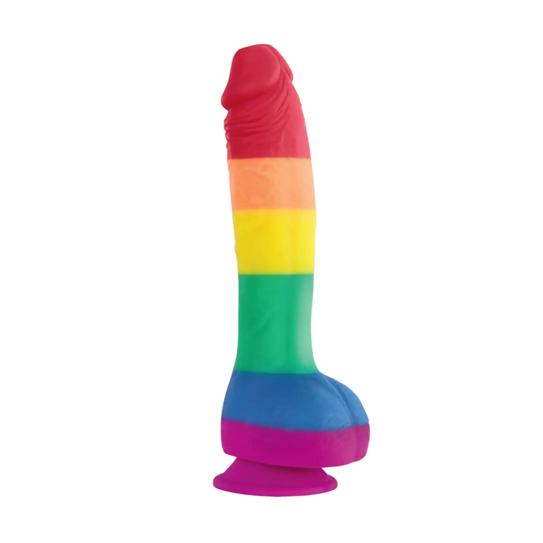 Colours Pride Edition 8in Dildo Rainbow NS Novelties