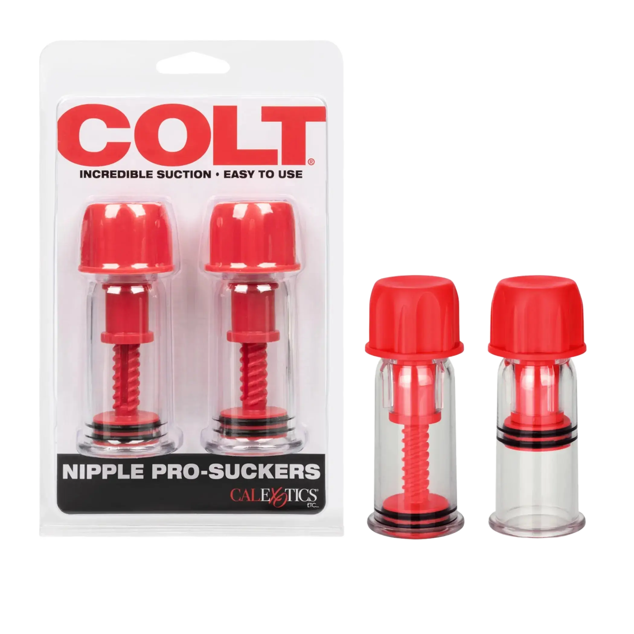 COLT NIPPLE PRO SUCKERS RED California Exotic Novelties