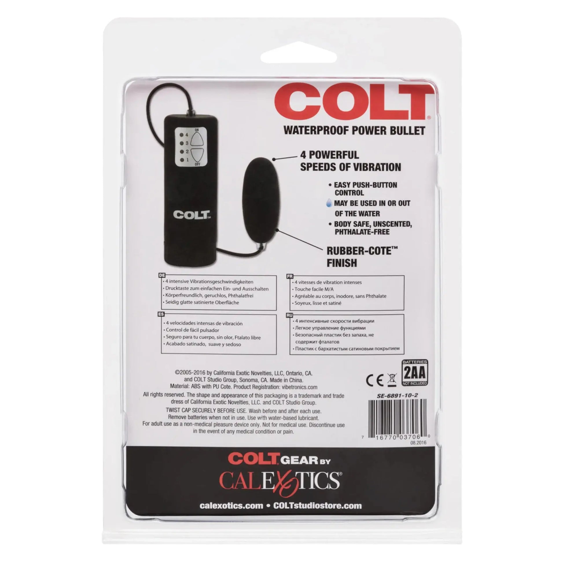 Colt Power Bullet Waterproof Vibrator California Exotic Novelties