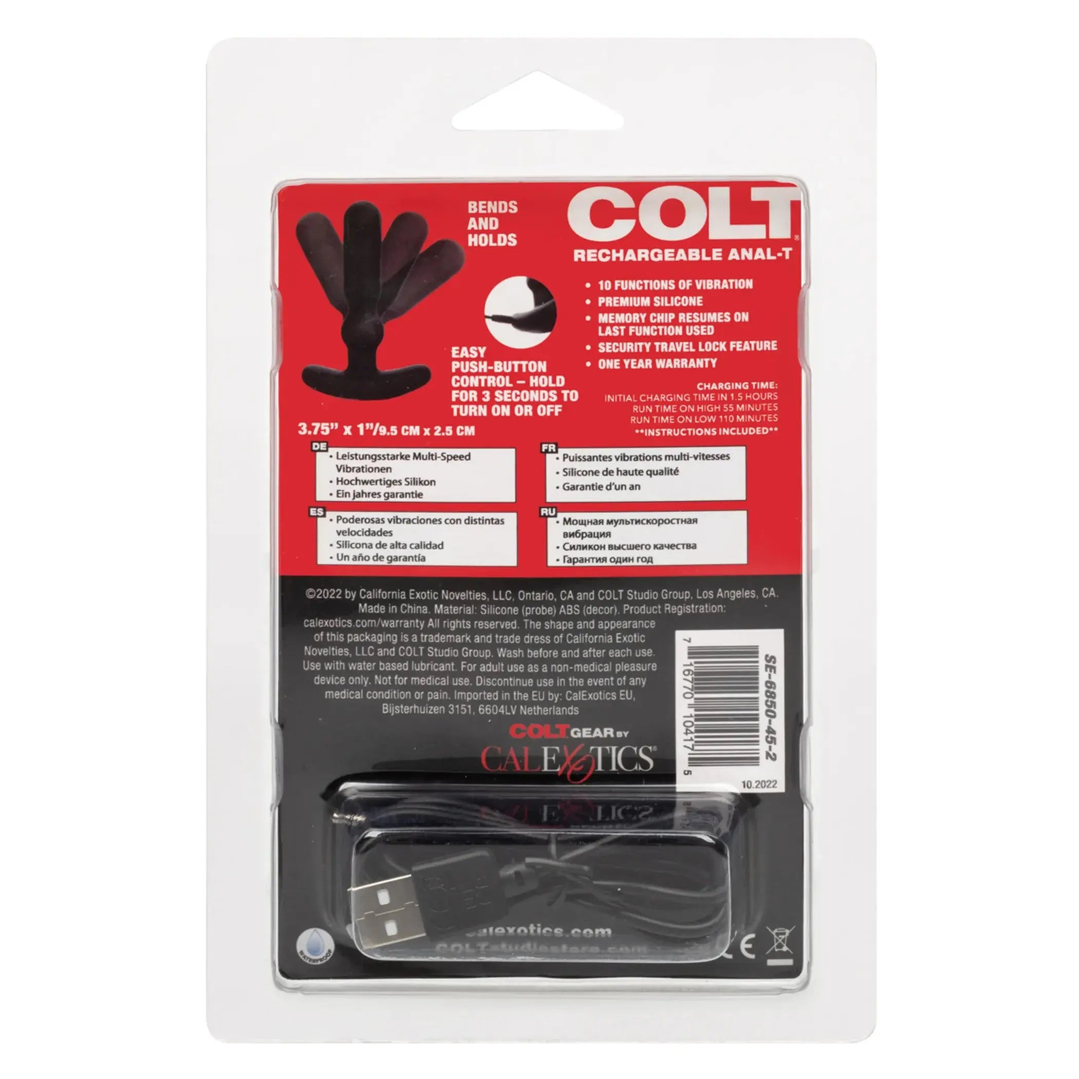 Colt Rechargeable Anal-T Prostate Massager California Exotic Novelties