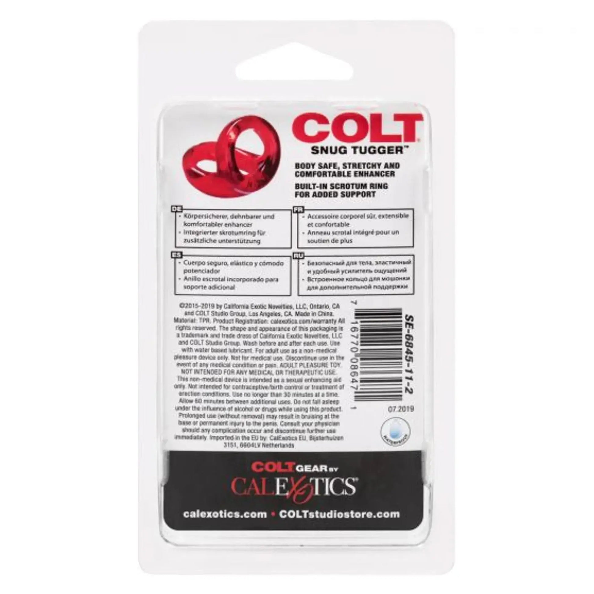 Colt XL Snug Tugger Dual Support Ring California Exotic Novelties
