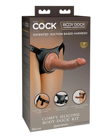 KING COCK ELITE COMFY SILICONE BODY DOCK KIT Pipedream Products