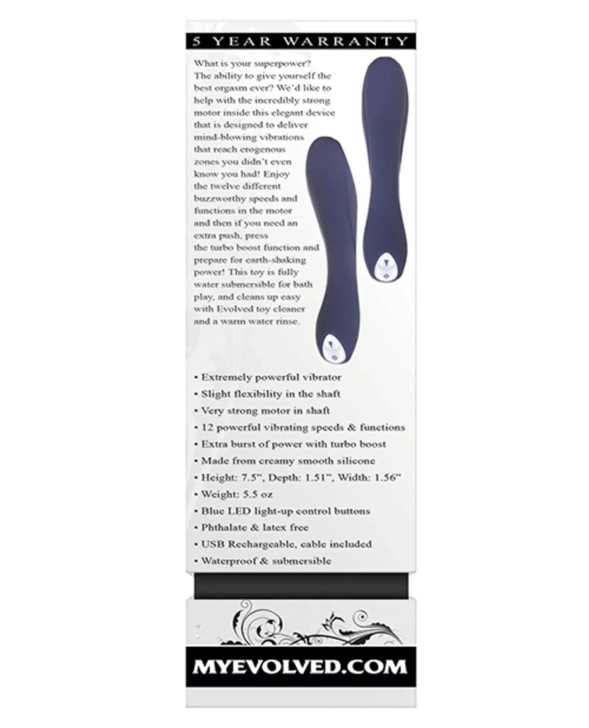 Coming Strong Rechargeable Vibrator Evolved Novelties