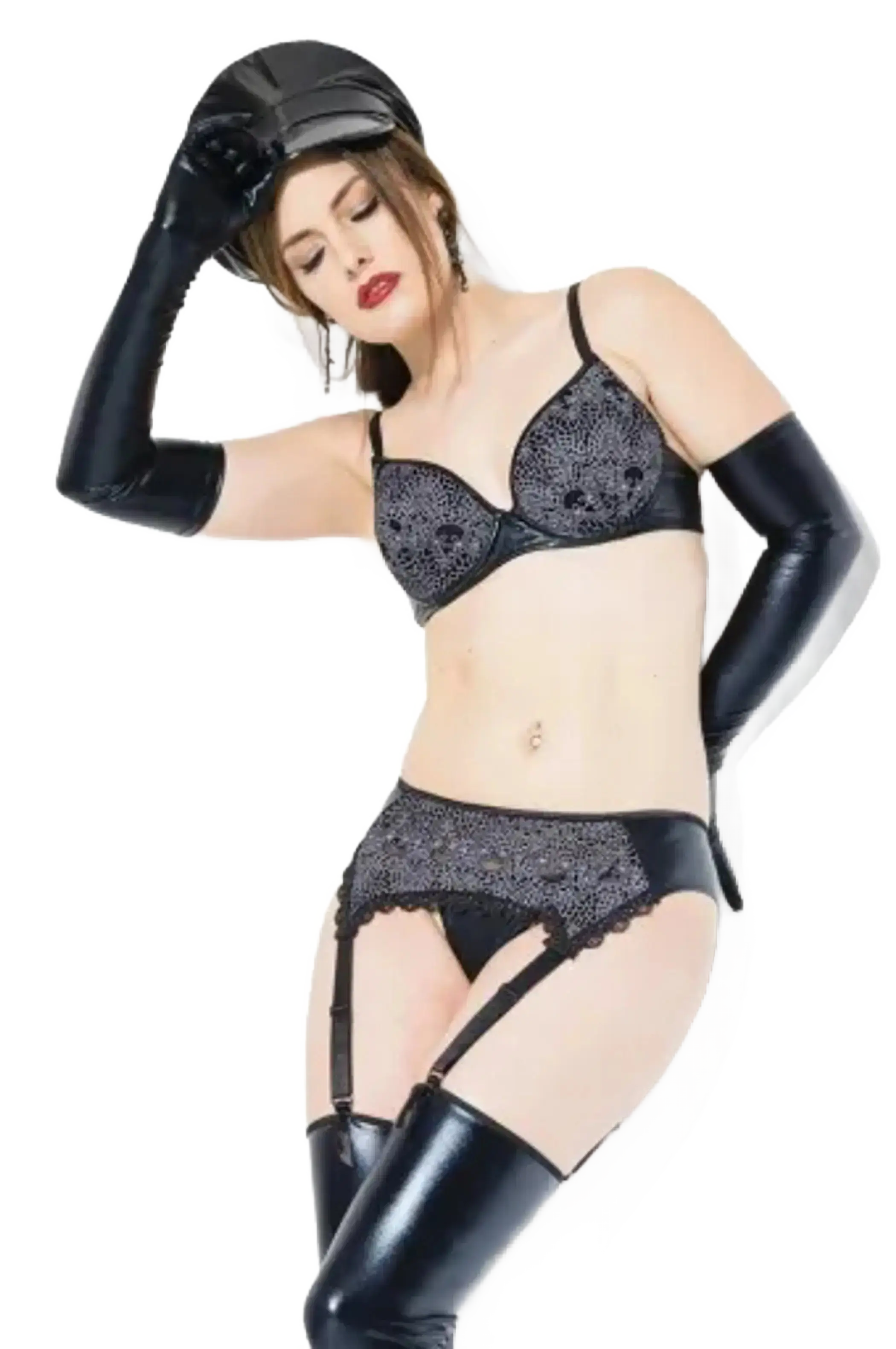 Coquette Crotchless Teddy - Color: Black | Pack Of: 1 | Style: Clothing Coquette