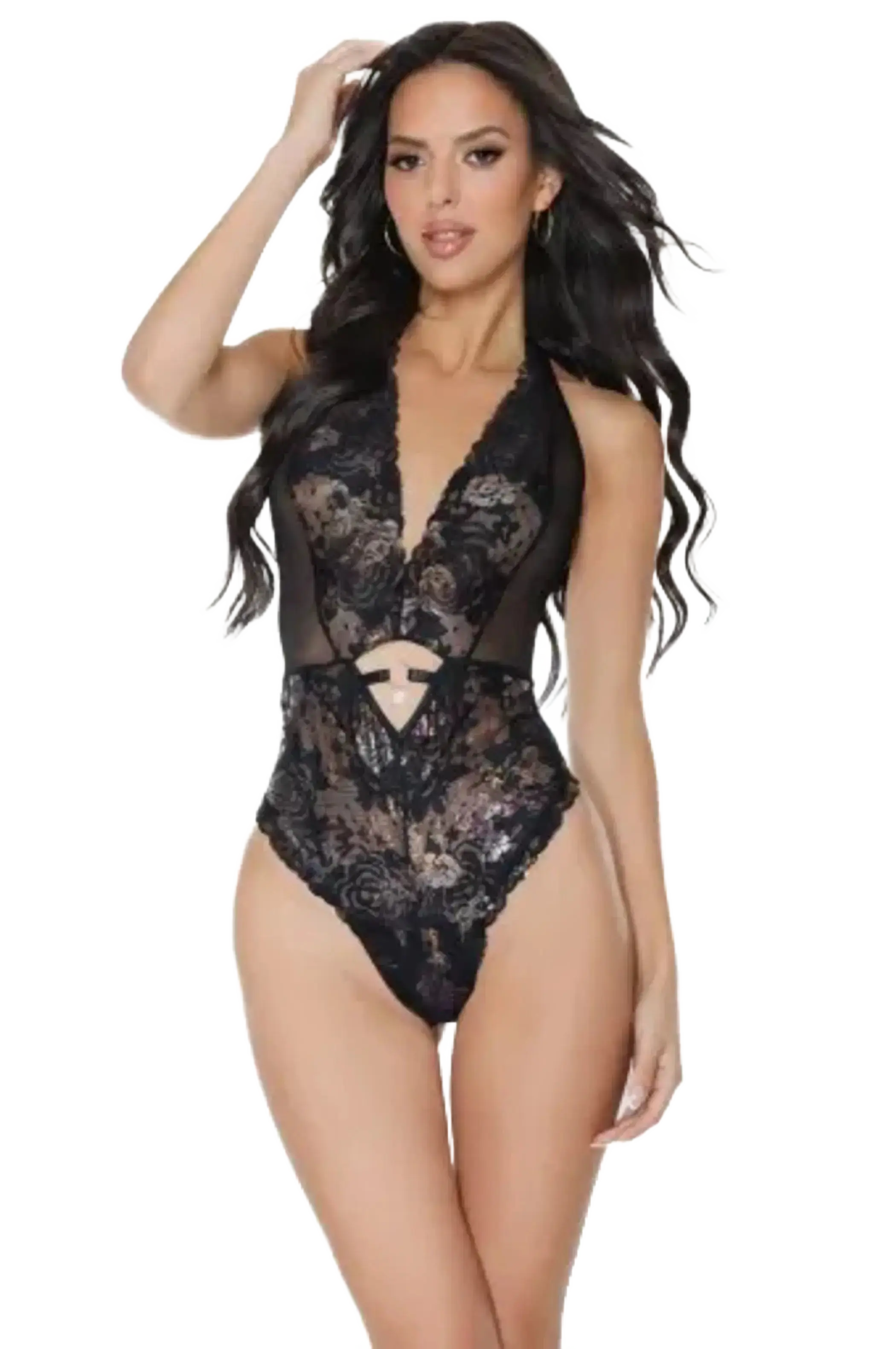 Coquette Crotchless Teddy - Color: Black | Pack Of: 1 | Style: Clothing Coquette