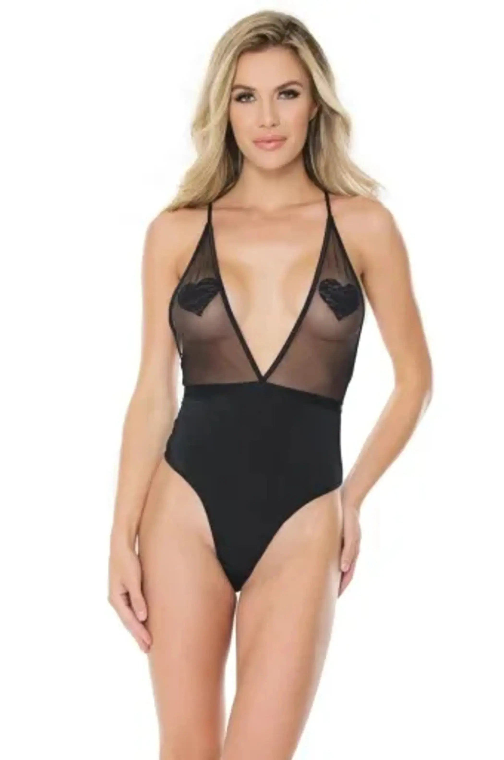 Coquette Crotchless Teddy - Color: Black | Pack Of: 1 | Style: Clothing Coquette