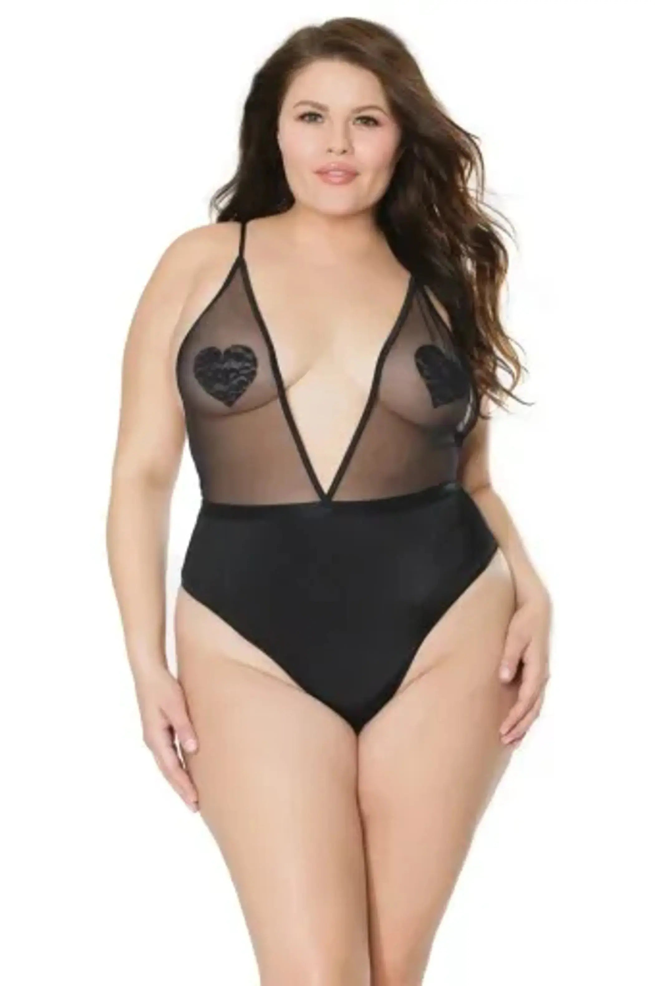 Coquette Crotchless Teddy - Color: Black | Pack Of: 1 | Style: Clothing Coquette