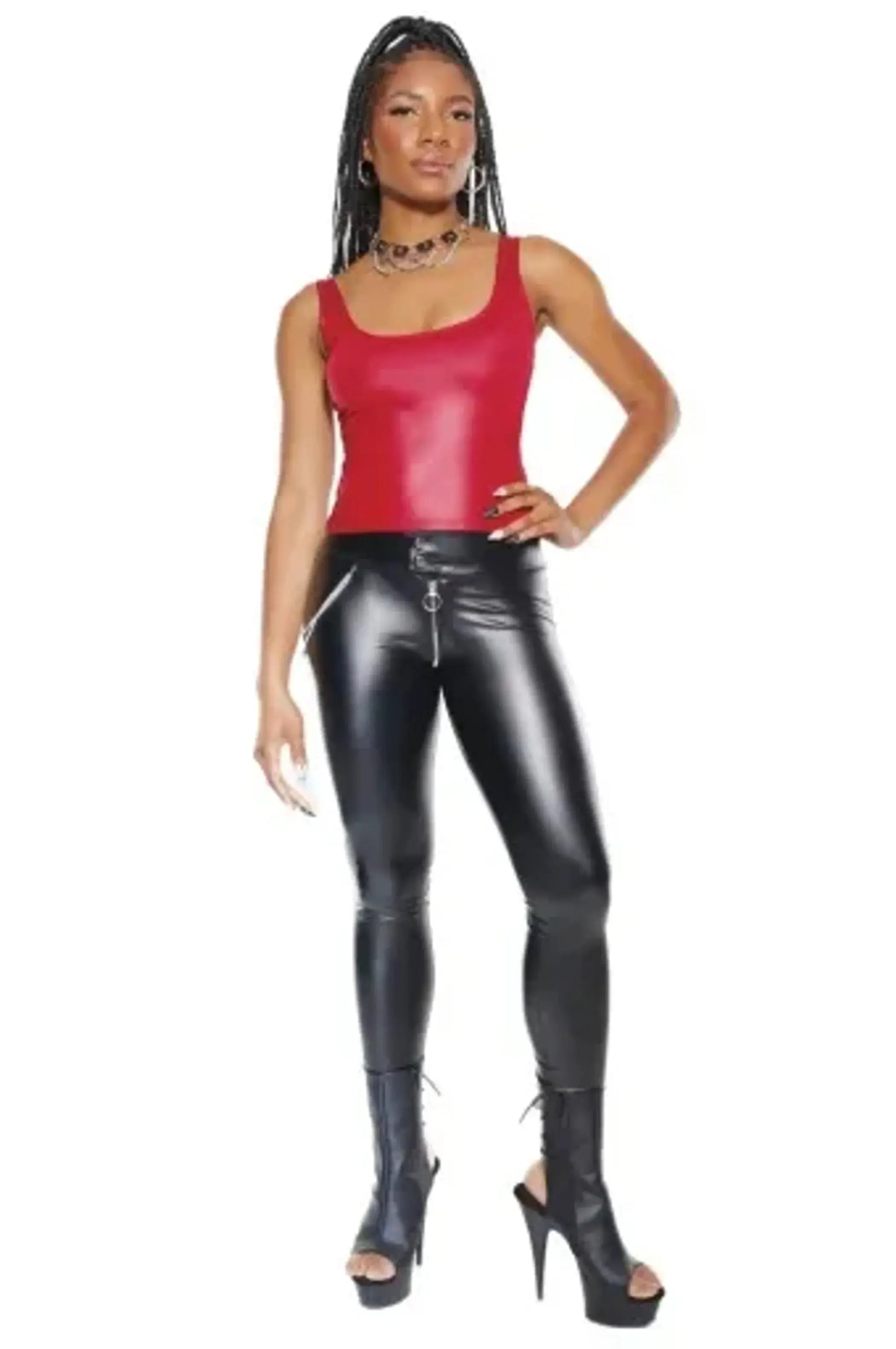 Coquette Wetlook Tank Top Coquette