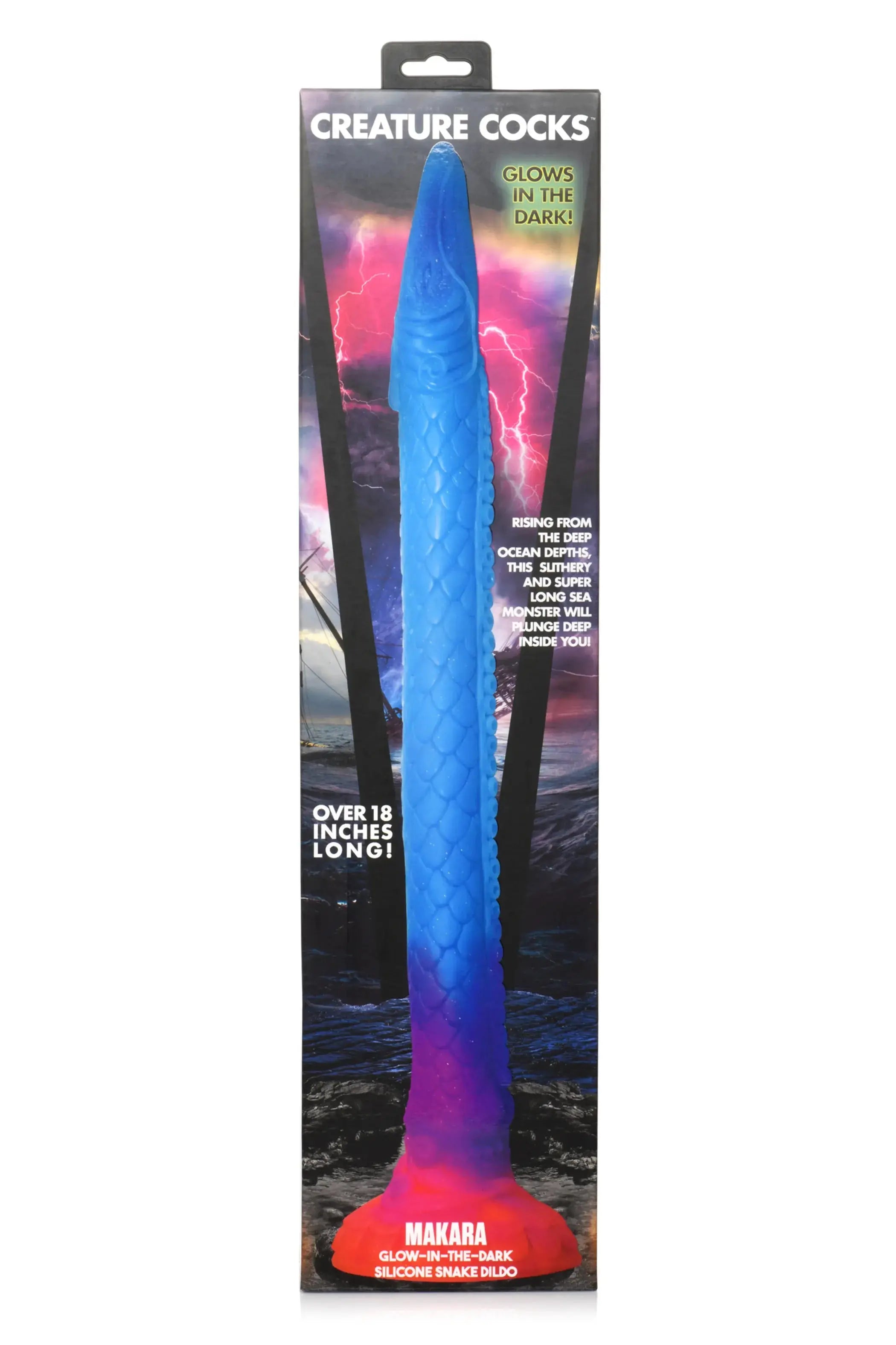 Creature Cocks Makara Glow in the Dark Silicone Snake Dildo XR Brands
