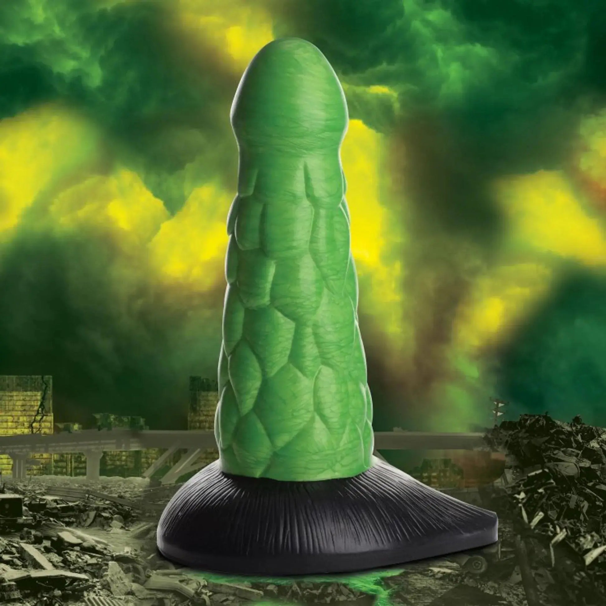 Creature Cocks Radioactive Reptile Thick Scaly Dildo XR Brands