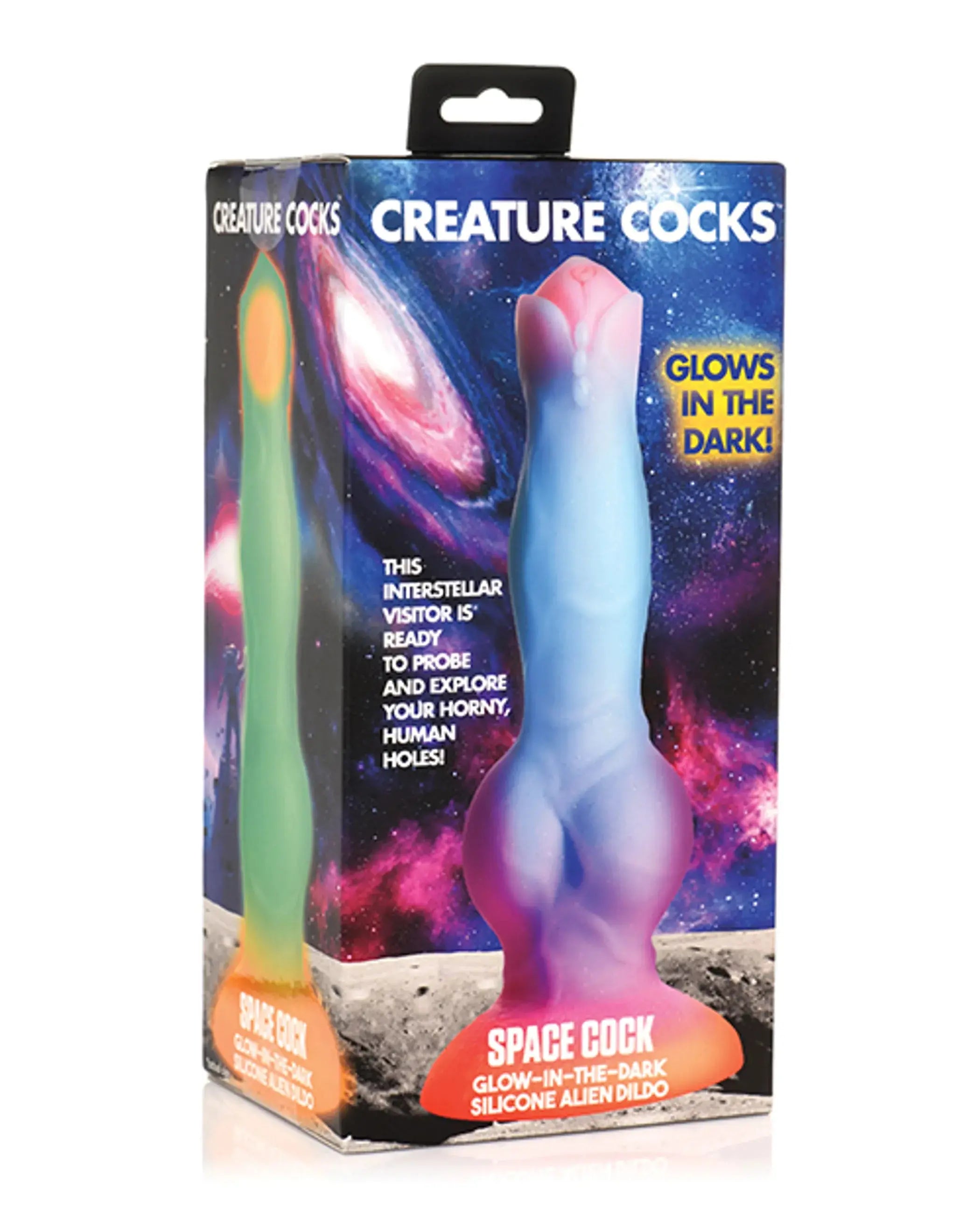 Creature Cocks Space Cock Glow in the Dark Silicone Dildo XR Brands