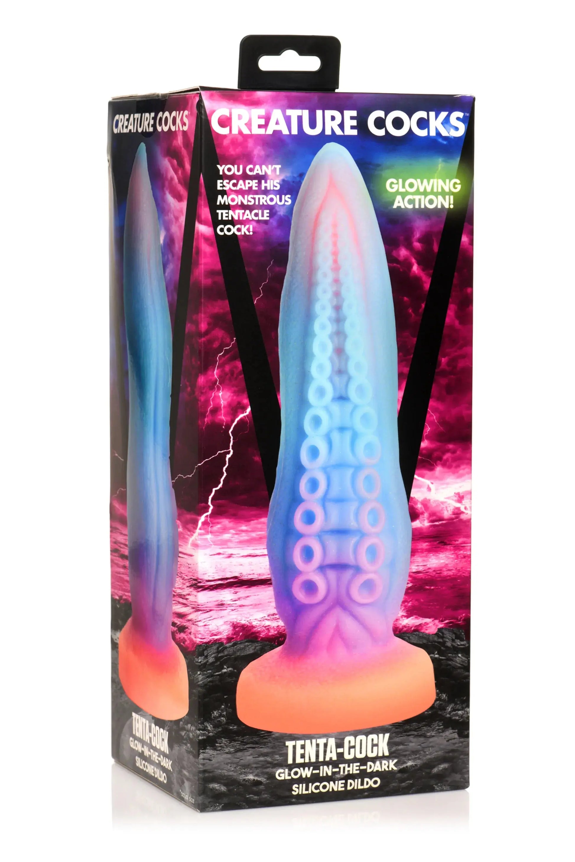 Creature Cocks Tenta-Cock Glow in the Dark Silicone Dildo XR Brands