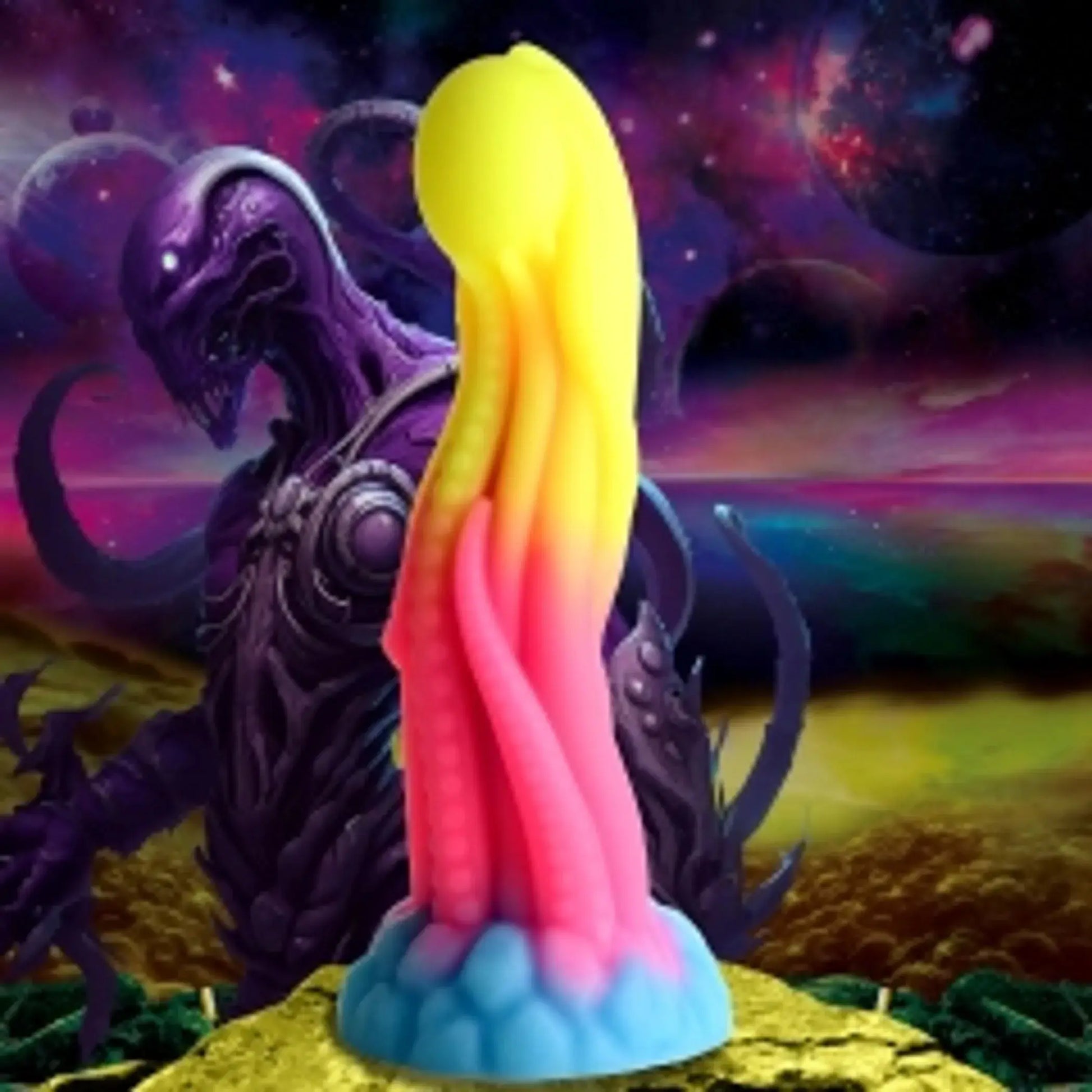 Creature Cocks Tenta-Glow Glow in the Dark Dildo XR Brands