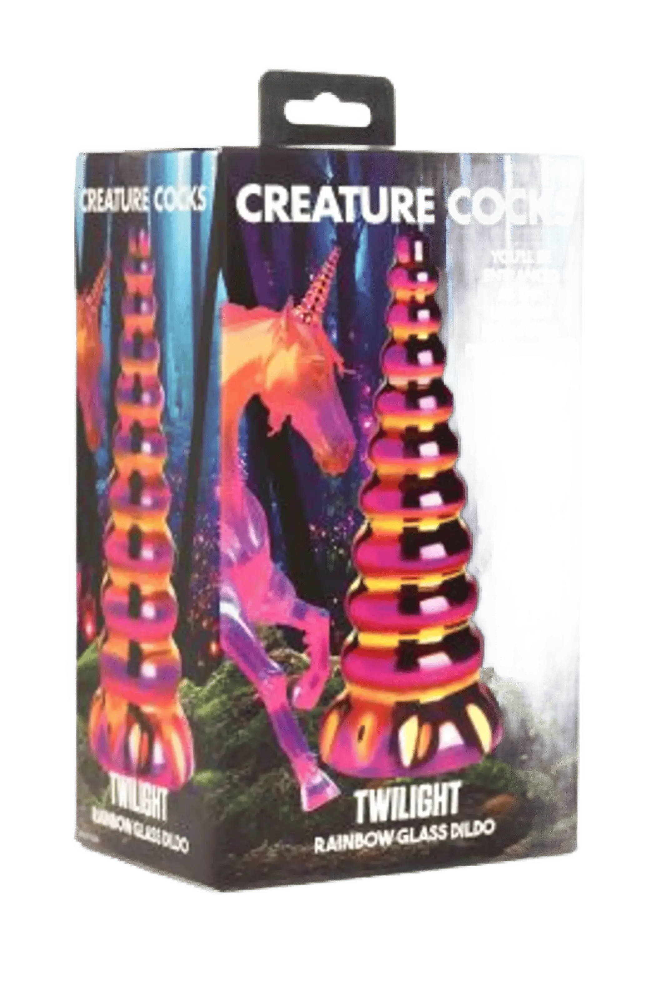 CREATURE COCKS TWILIGHT RAINBOW GLASS DILDO XR Brands