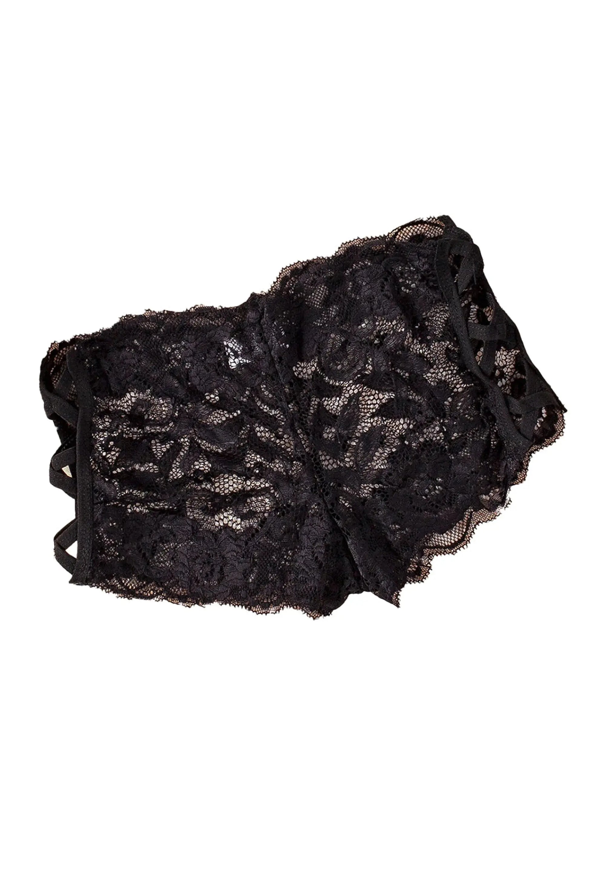 Crisscross Hollow-Out Lace Thong La Belle Fantastique