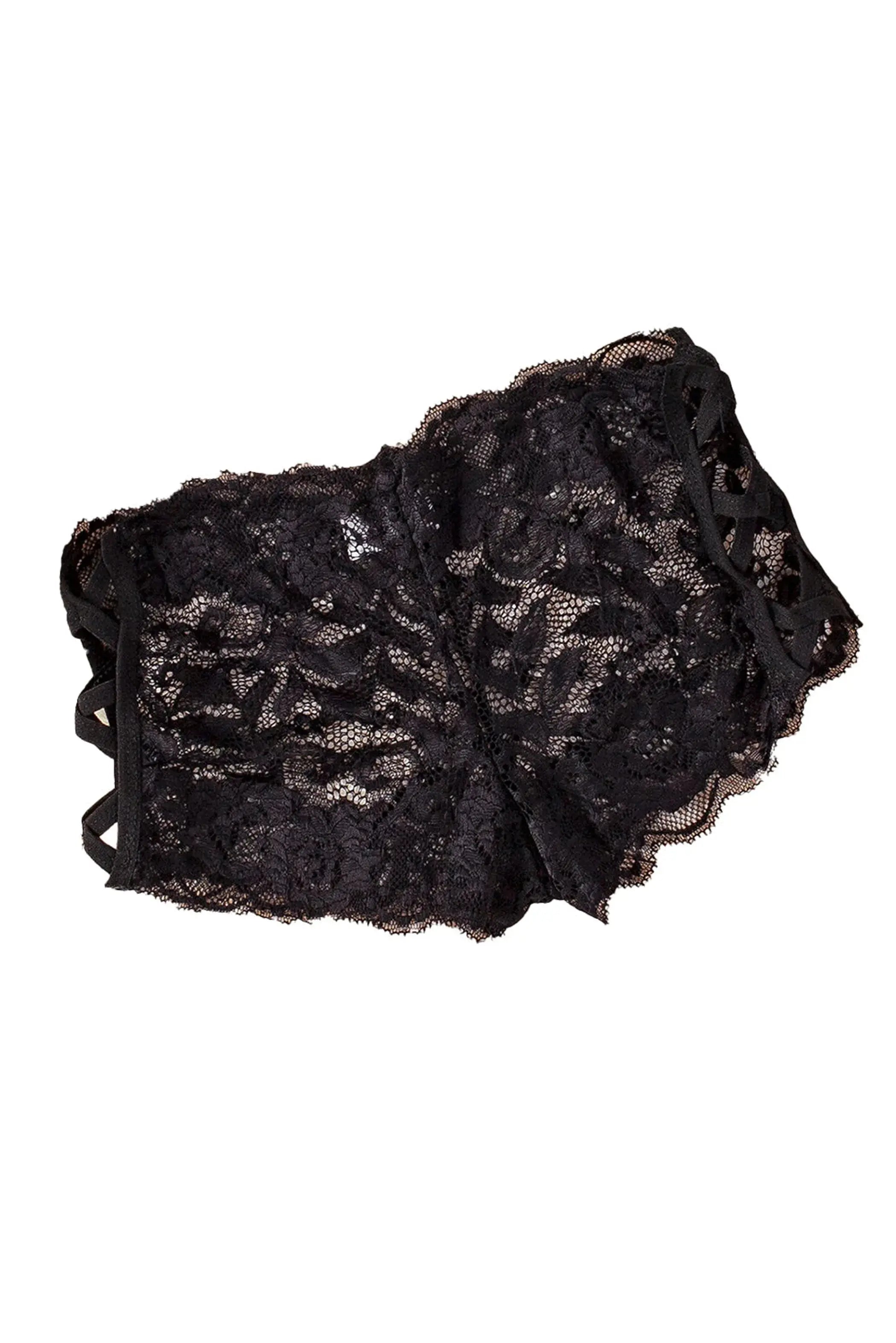 Crisscross Hollow-Out Lace Thong La Belle Fantastique