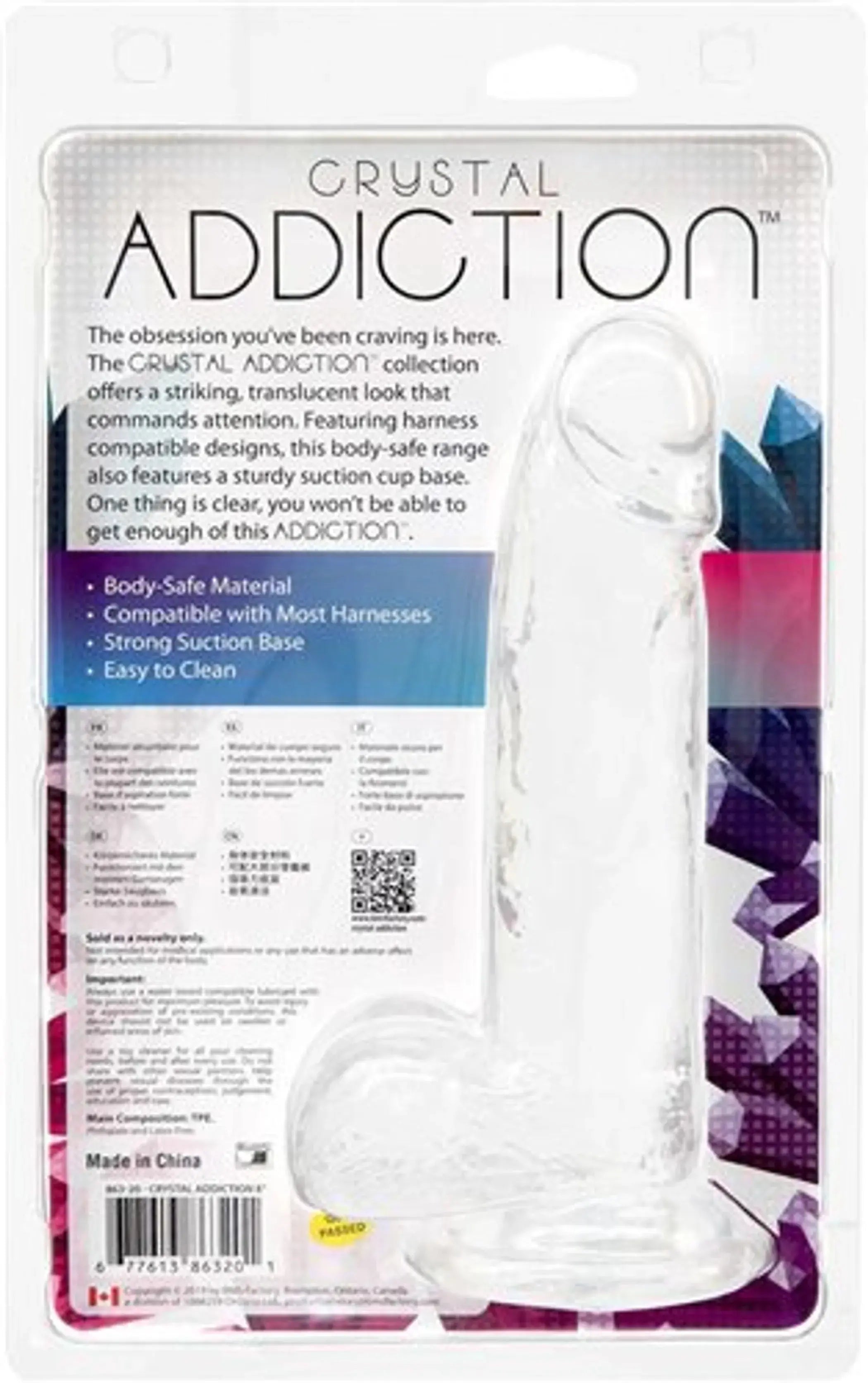 Crystal Addiction Dong 8 Inches BMS Enterprises