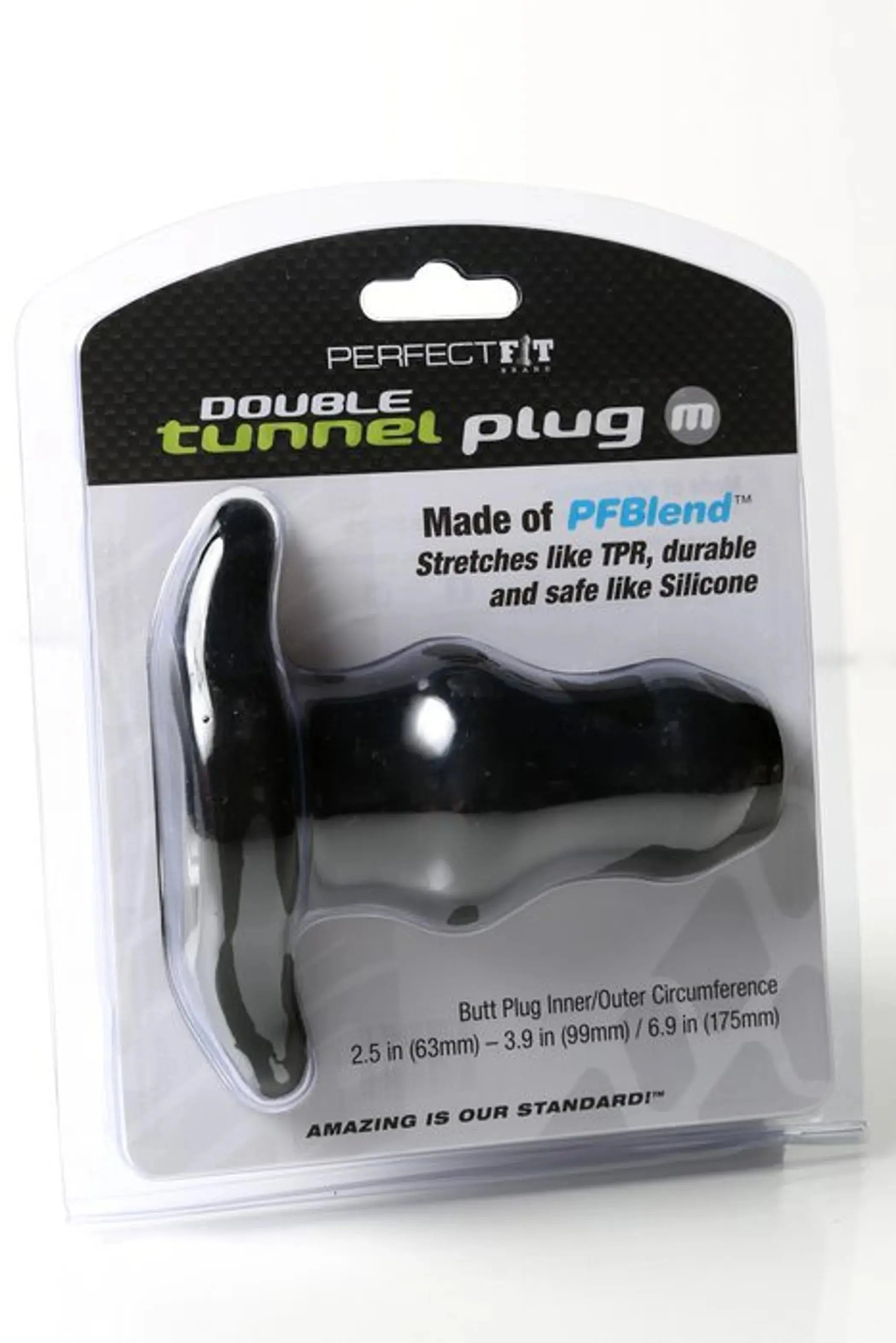 D-Tunnel Plug Medium Black Perfect Fit