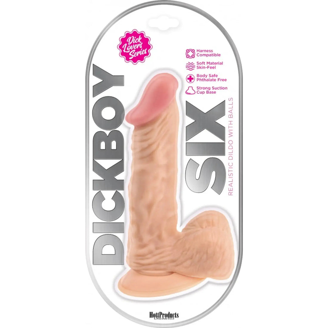 DICKBOY 6 IN REALISTIC DILDO W/ BALLS HOTT Products