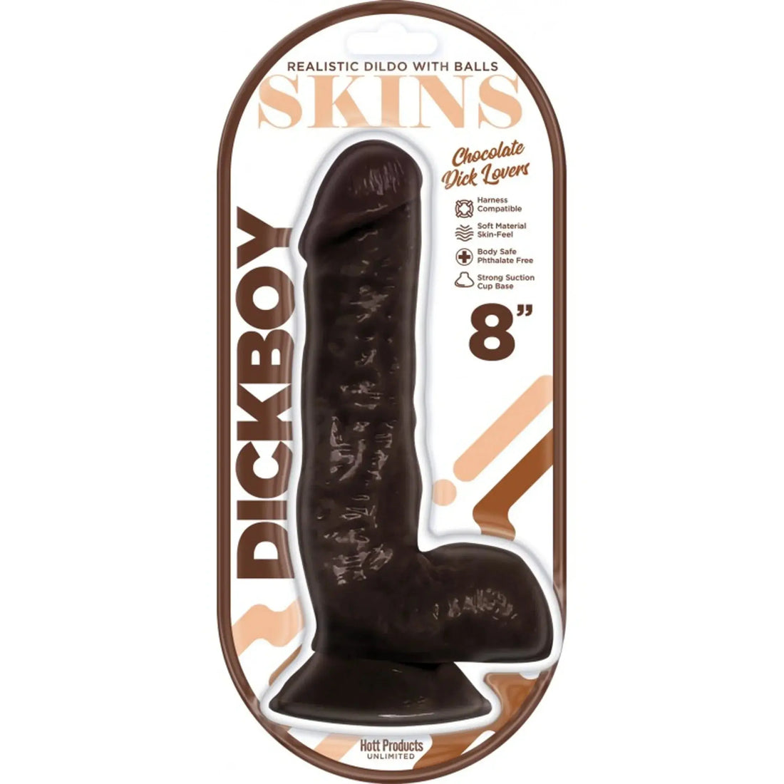 DICKBOY SKINS CHOCOLATE LOVERS 8IN DILDO HOTT Products