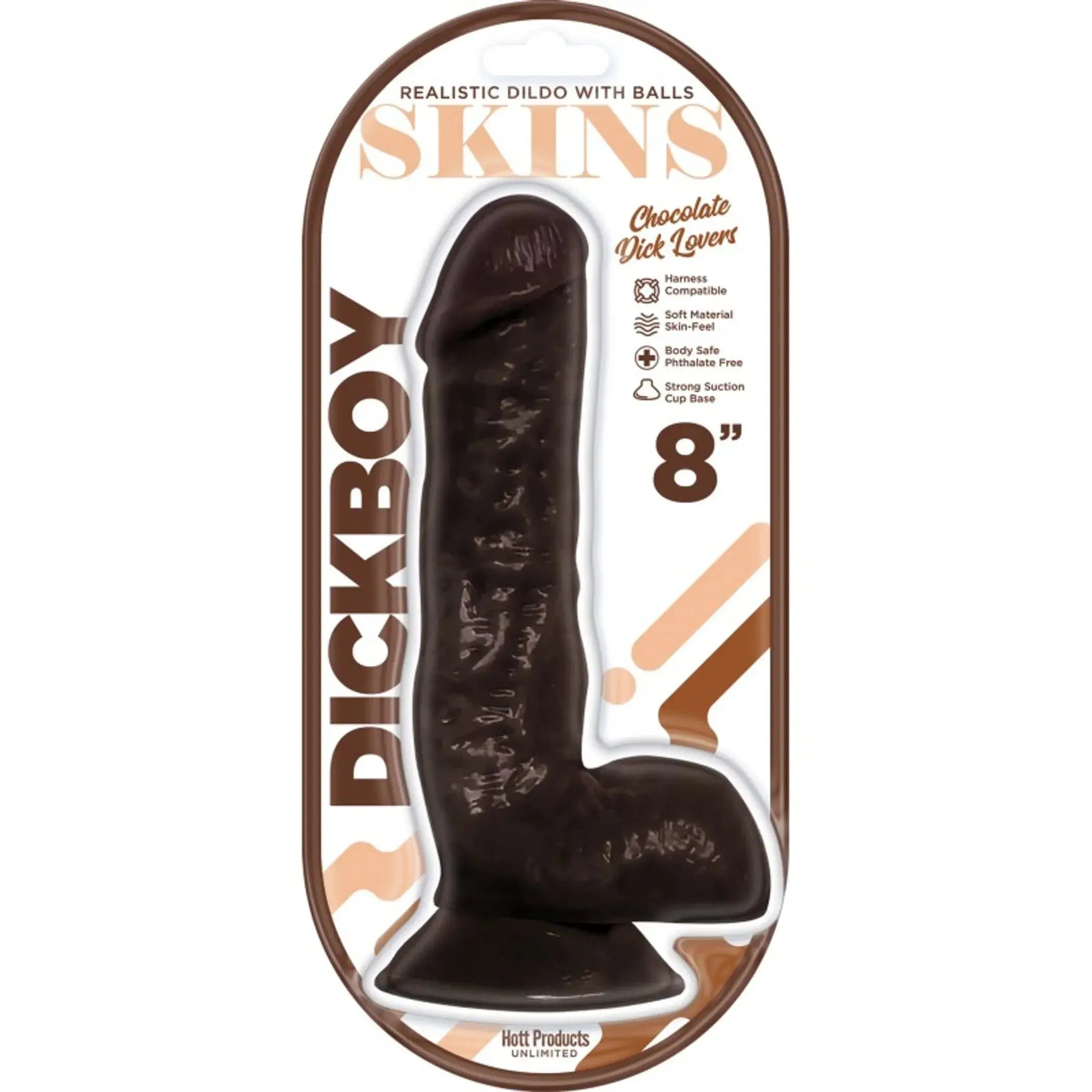 DICKBOY SKINS CHOCOLATE LOVERS 8IN DILDO HOTT Products