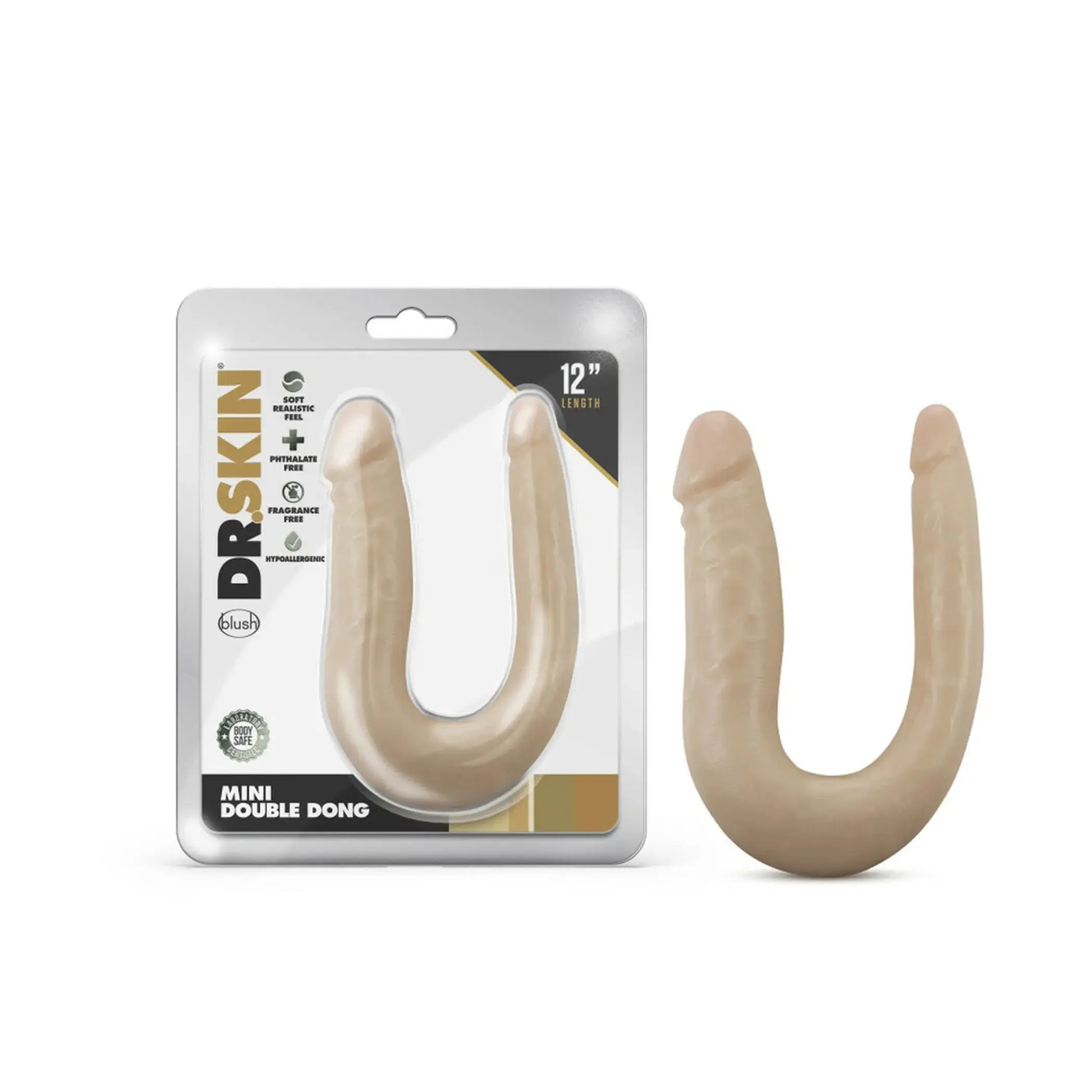 DR SKIN MINI DOUBLE DONG VANILLA Blush Novelties