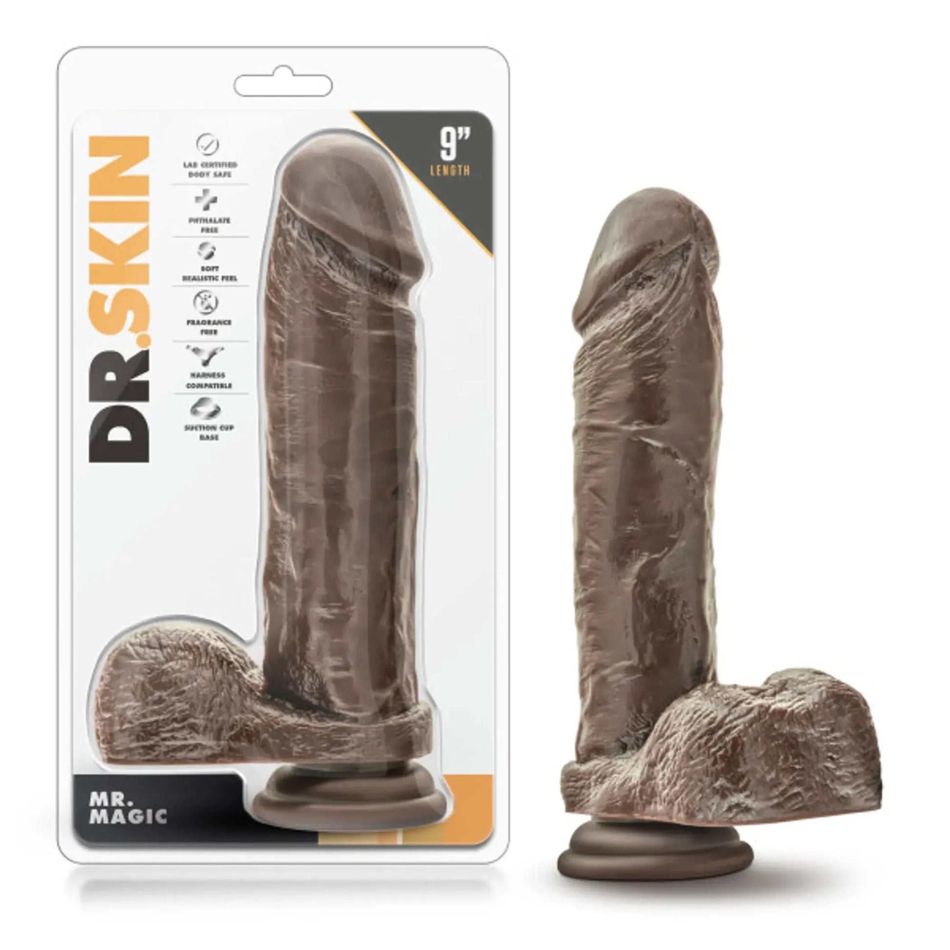 DR SKIN MR MAGIC 9 CHOCOLATE " Blush Novelties