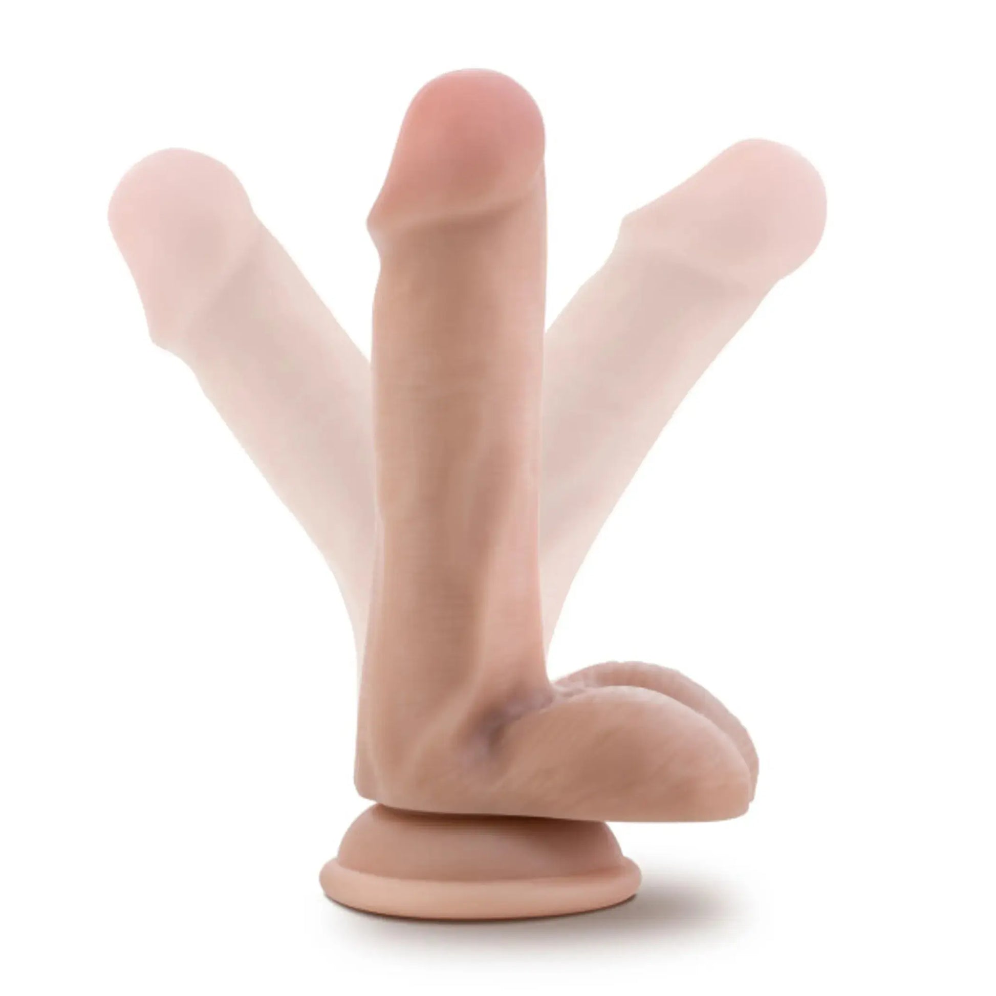 DR. SKIN DR. JEFFREY 6.5IN DILDO W/ BALLS BEIGE Blush Novelties