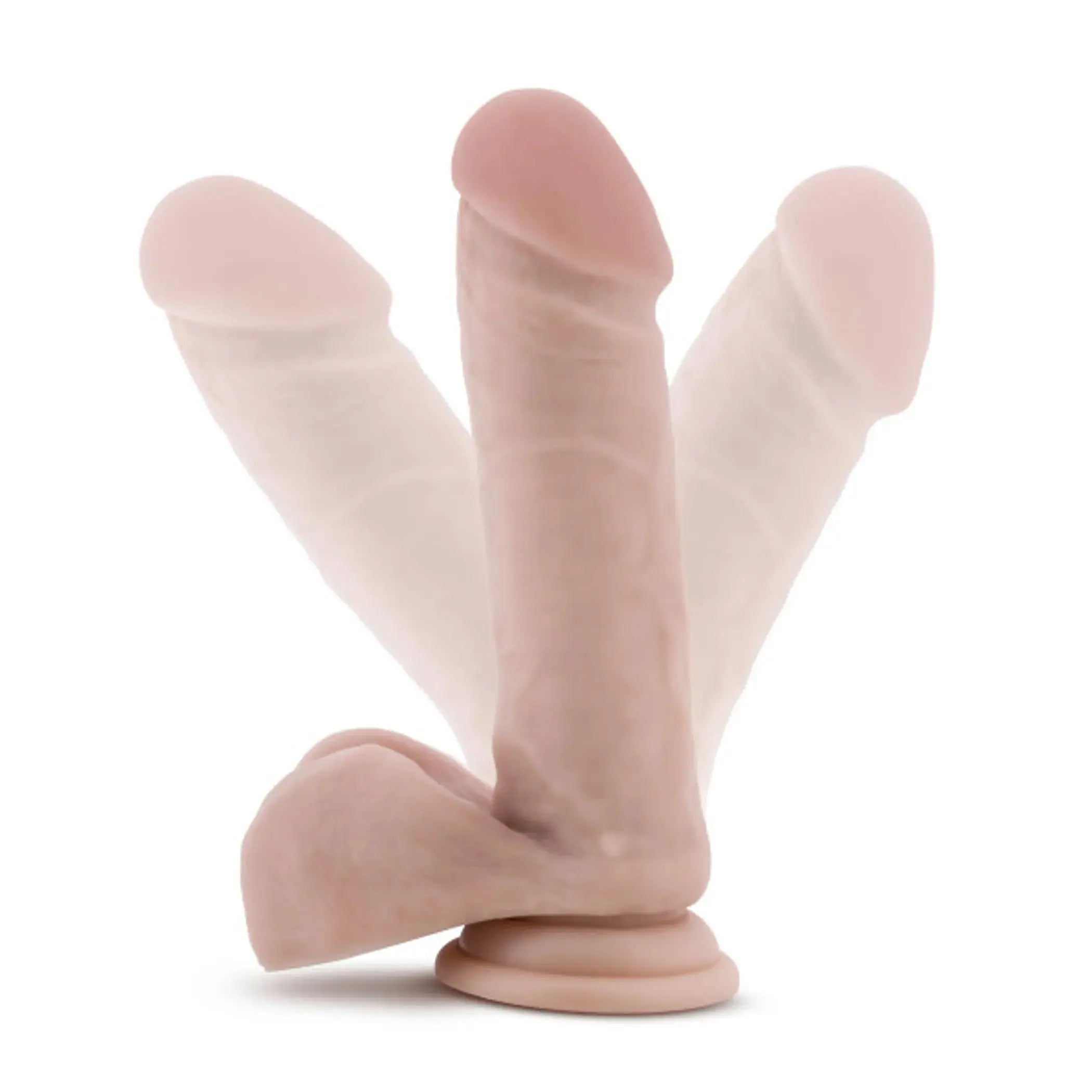 DR. SKIN DR. WILLIAM 8IN DILDO W/ BALLS BEIGE Blush Novelties