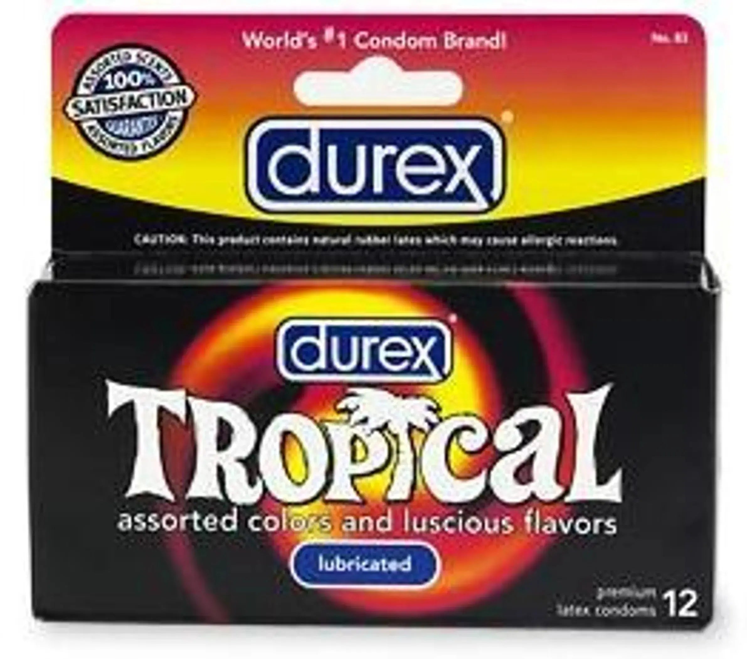 DUREX TROPICAL 12 PACK Paradise Products