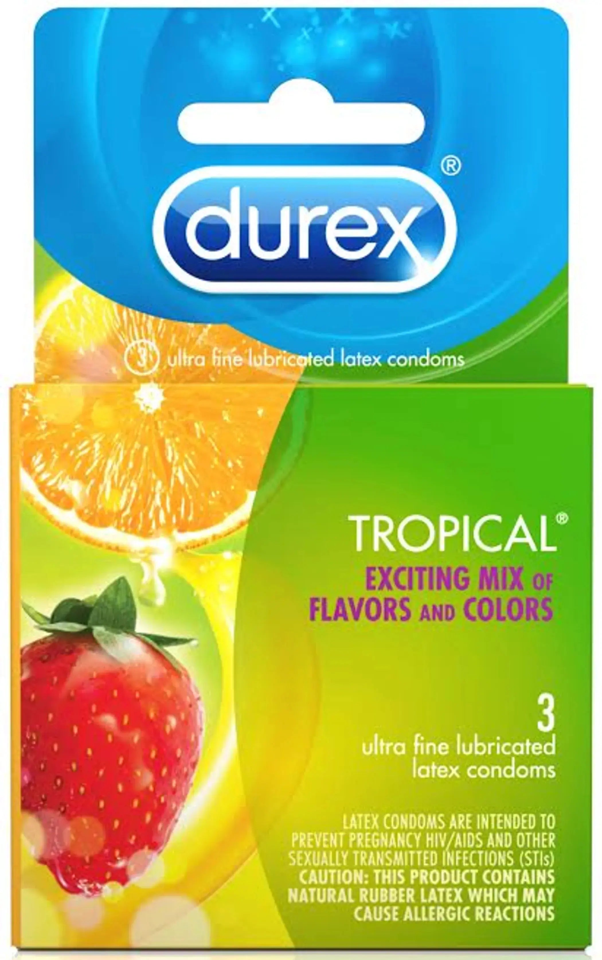 DUREX TROPICAL 3 PACK Paradise Products