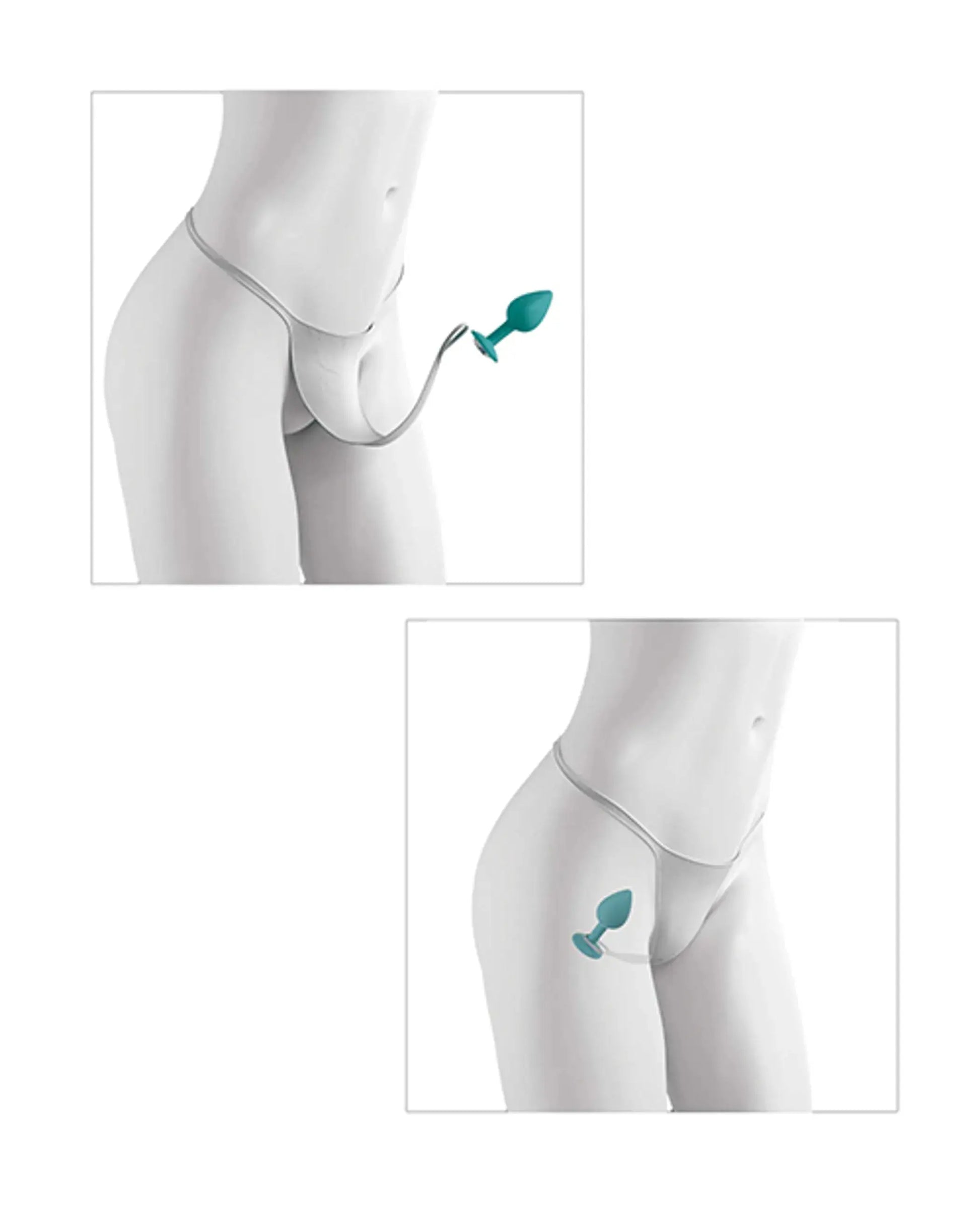 (D) HOOKUP PANTIES SECRET GEM XL-XXL Pipedream Products