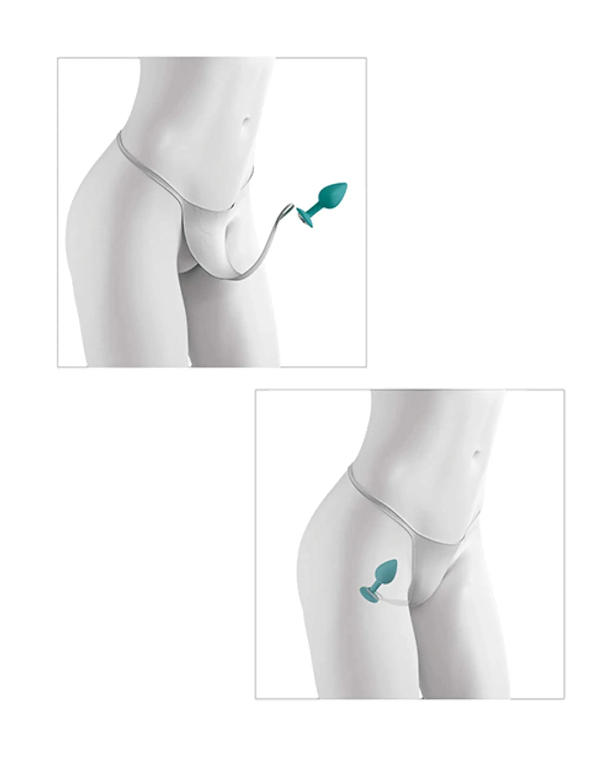 (D) HOOKUP PANTIES SECRET GEM XL-XXL Pipedream Products