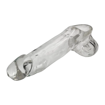 DADDY COCKSHEATH W/ BALLS CLEAR (NET) OXBALLS