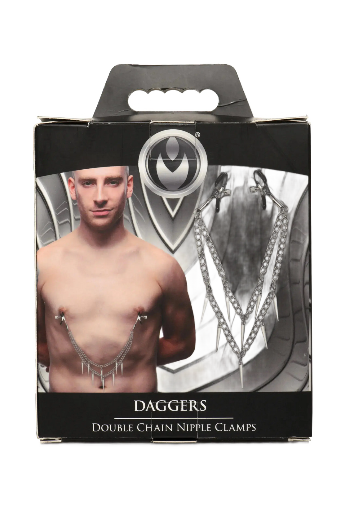 MASTER SERIES DAGGERS DOUBLE CHAIN NIPPLE CLAMPS XR Brands