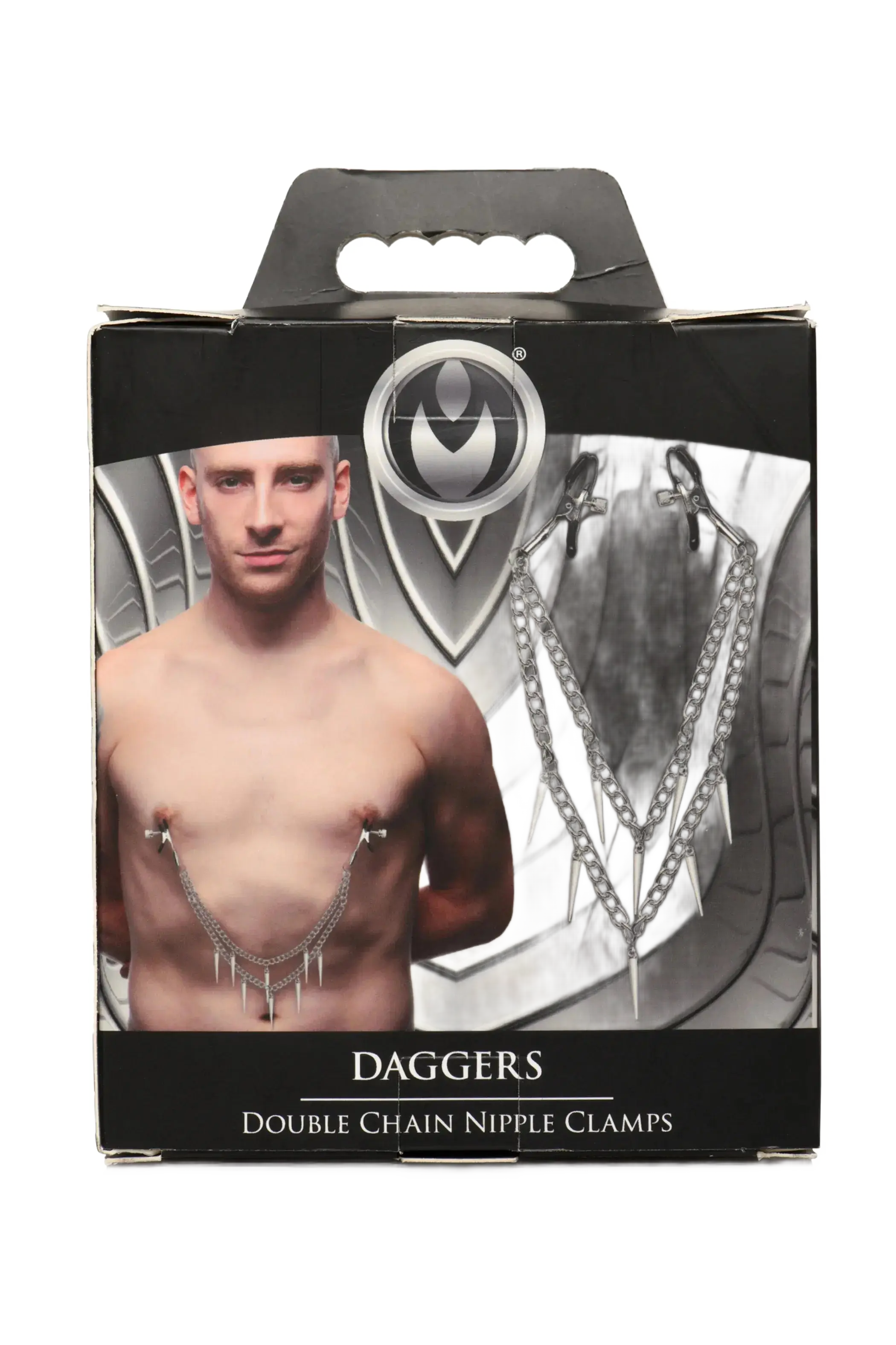MASTER SERIES DAGGERS DOUBLE CHAIN NIPPLE CLAMPS XR Brands