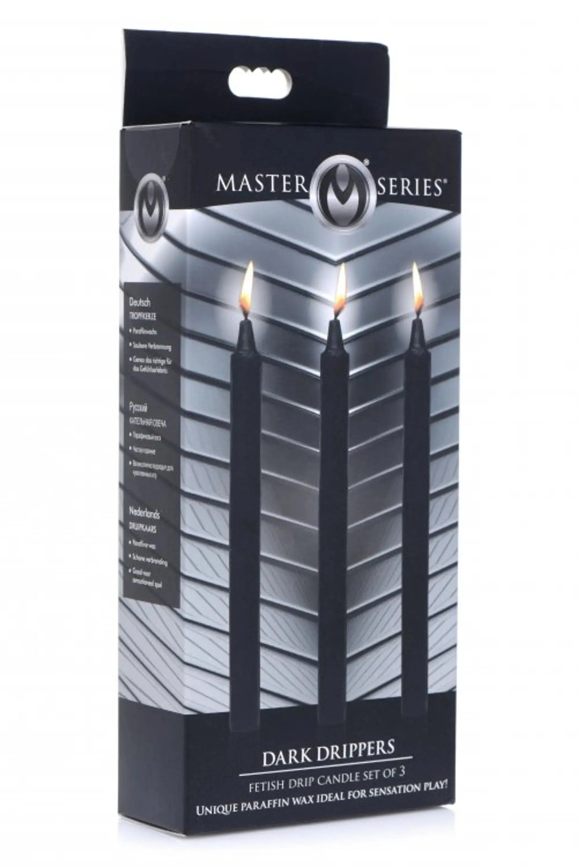 Dark Drippers Fetish Drip Candle Set of 3 Black XR Brands