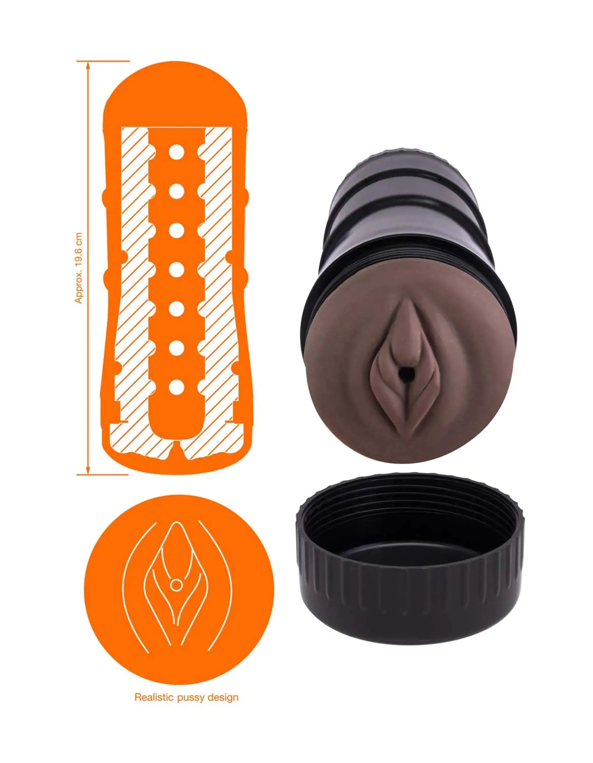 Dee Lite Hand Pussy Dark Brown Nasstoys