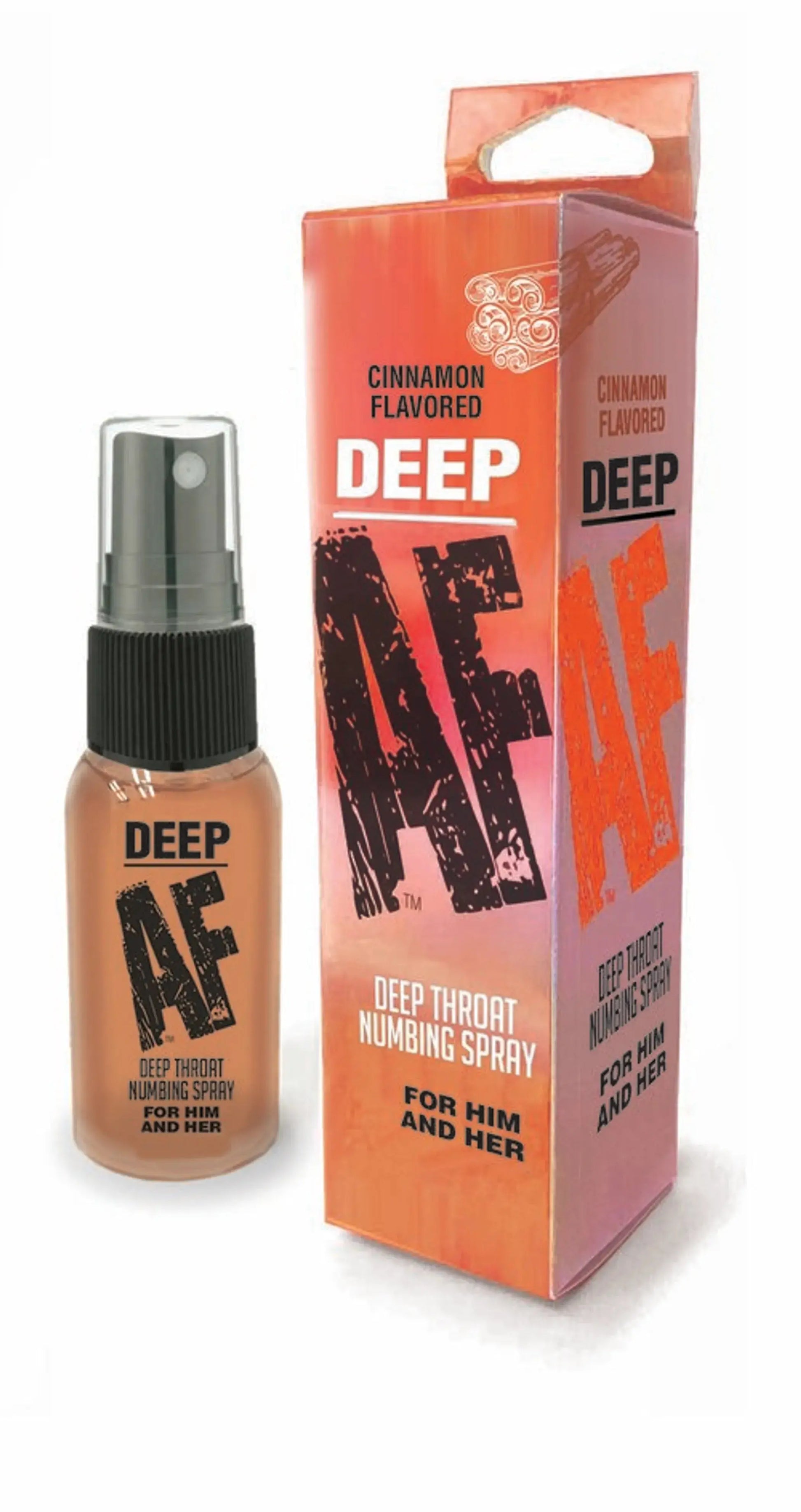 Deep AF Numbing Throat Spray Cinnamon Little Genie